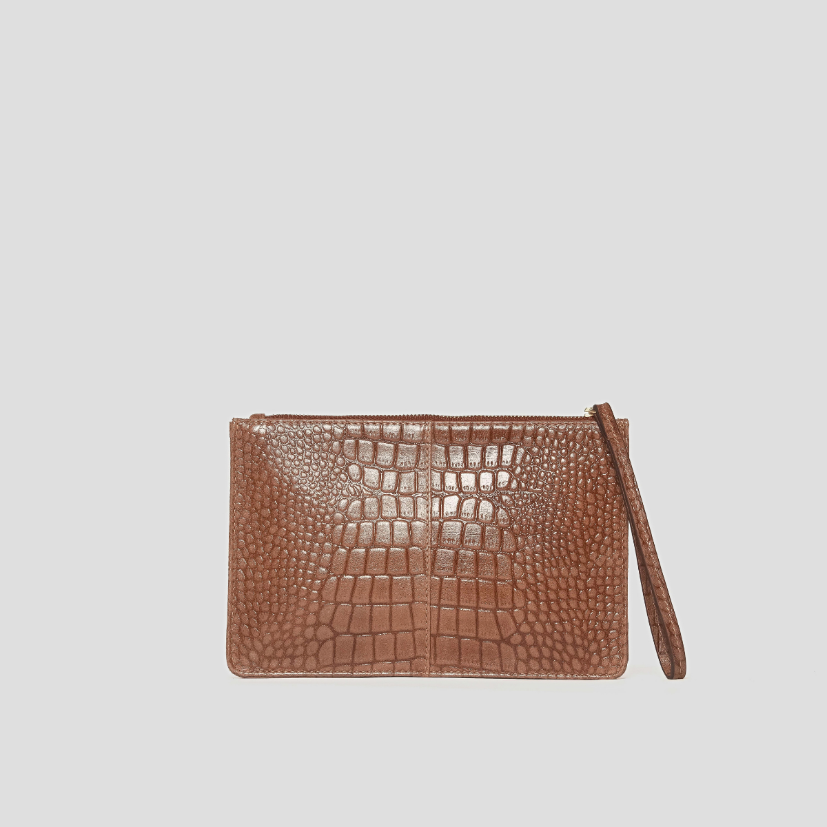 AMARA ZIP POUCH - CHESTNUT