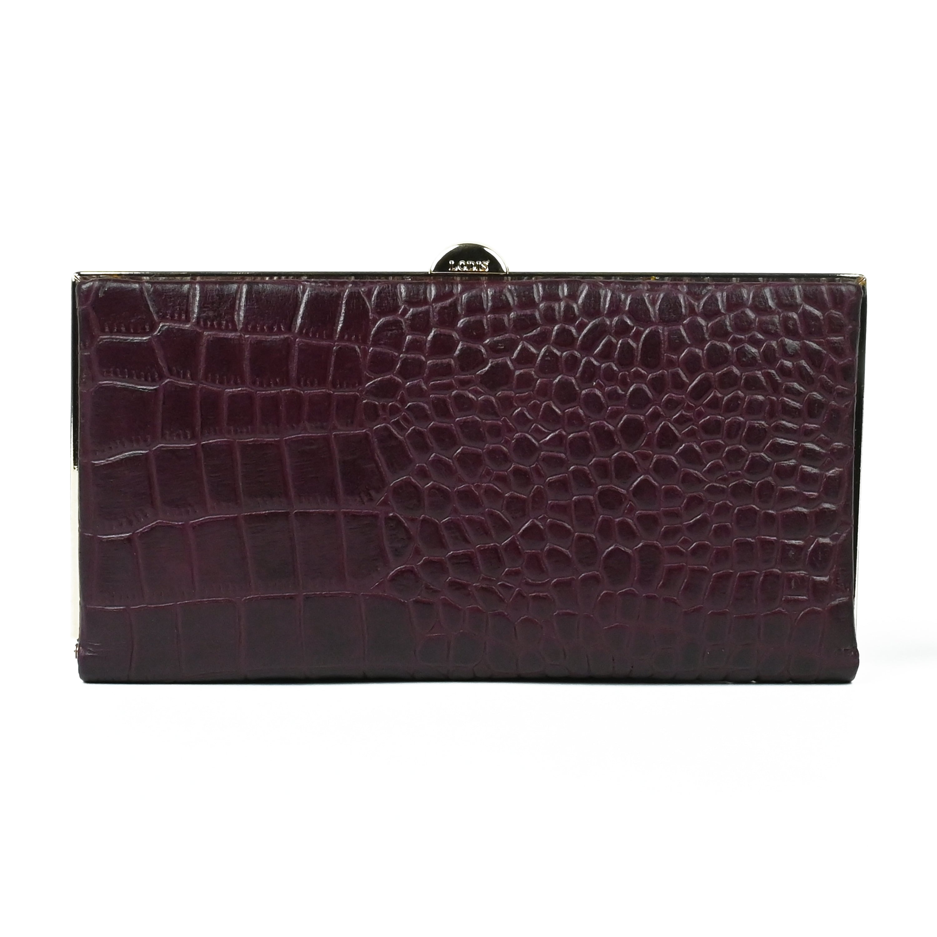 Quinn Clutch Framed Wallet (Croco)