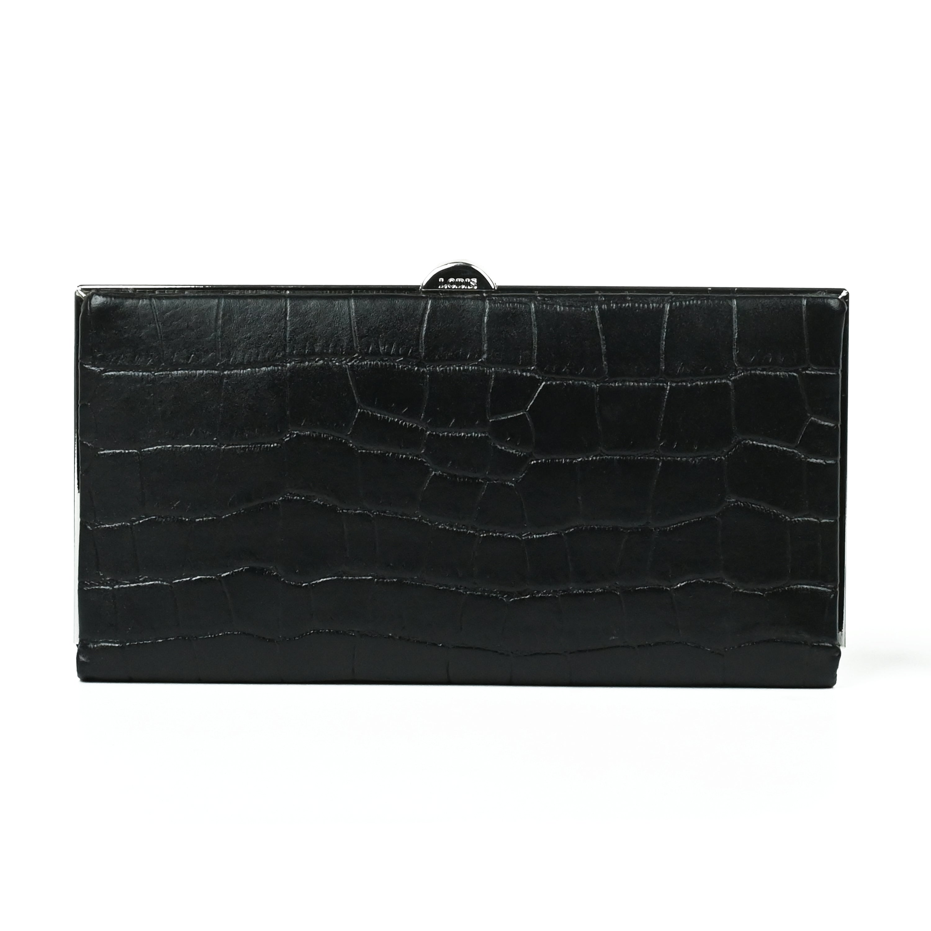 Quinn Clutch Framed Wallet (Croco)