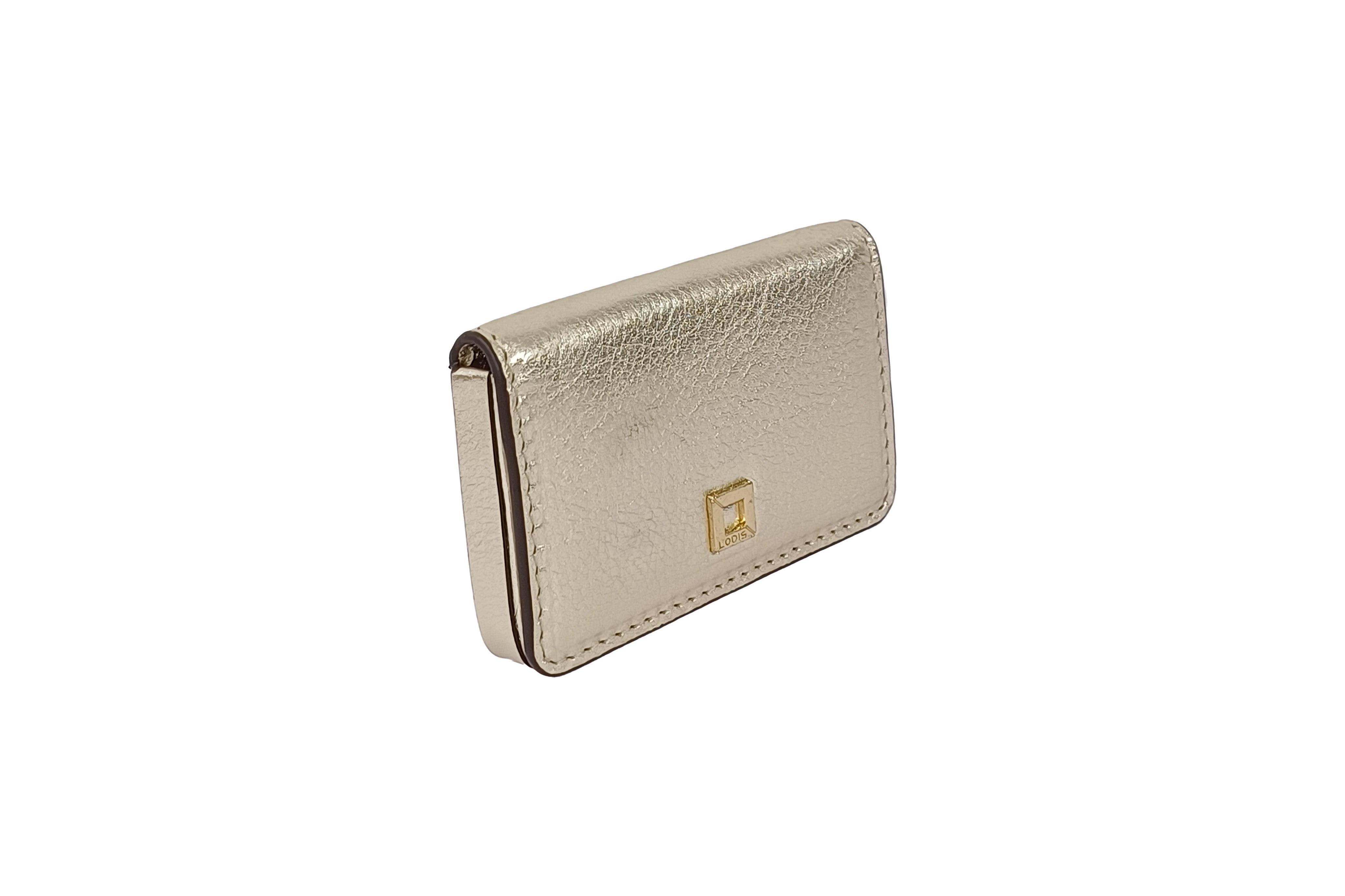 Be Organized With Julia Slim Card Case(Metallic) | Lodis