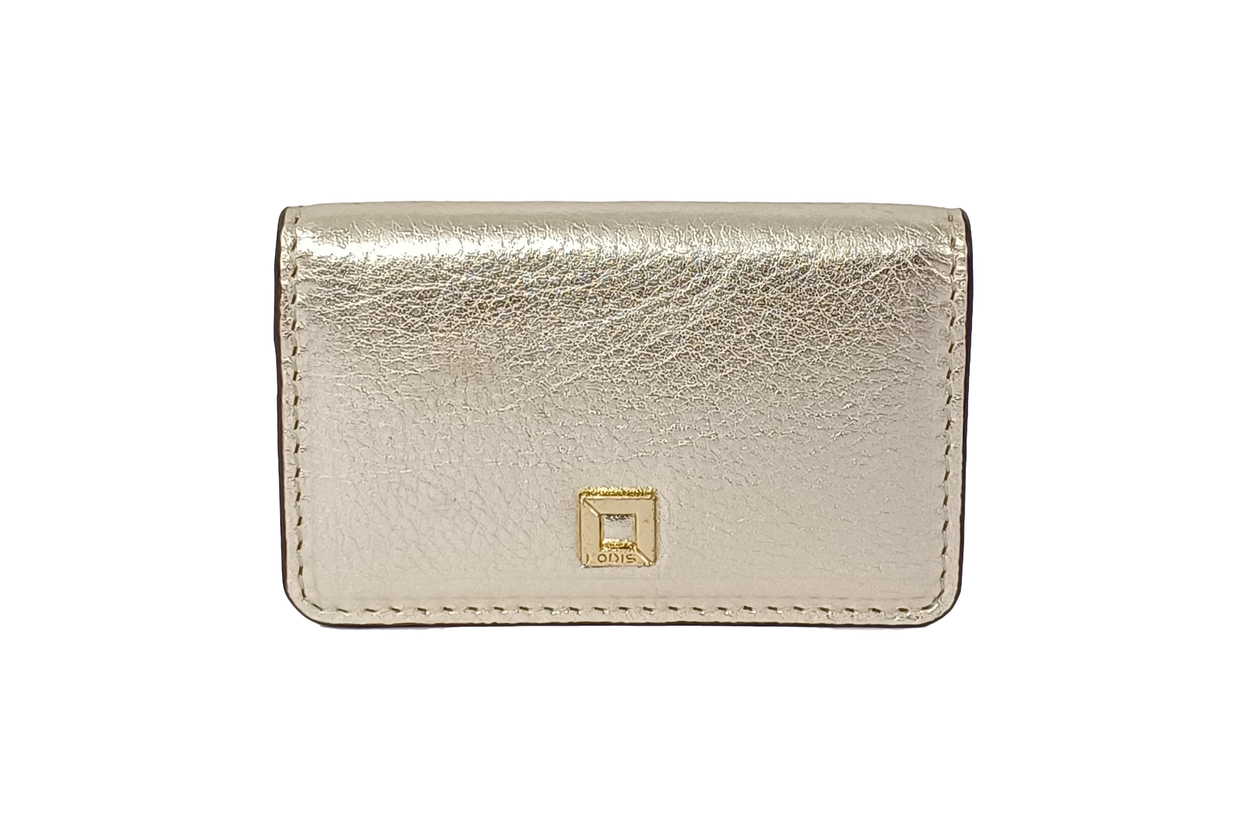 Be Organized With Julia Slim Card Case(Metallic) | Lodis