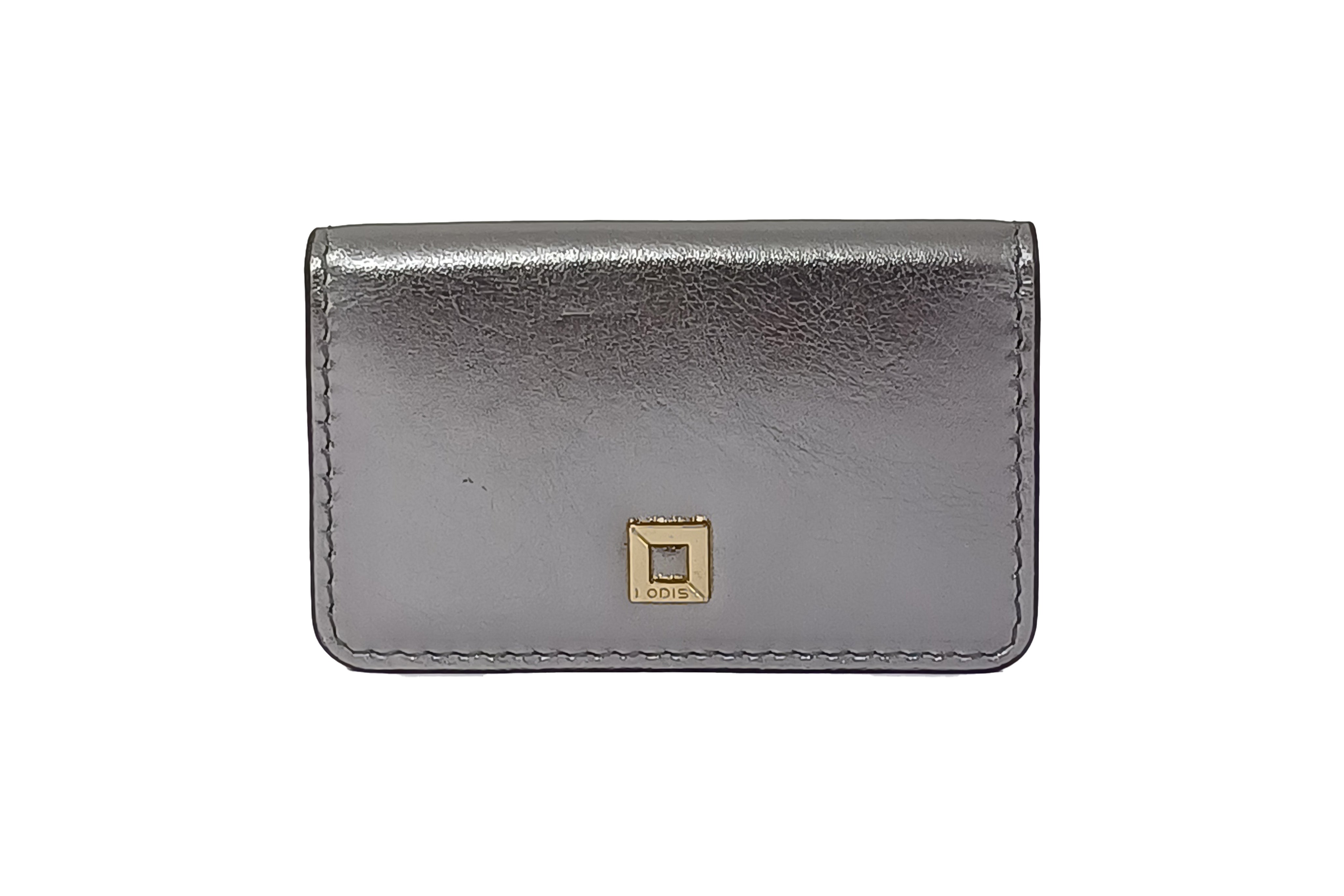 Be Organized With Julia Slim Card Case(Metallic) | Lodis
