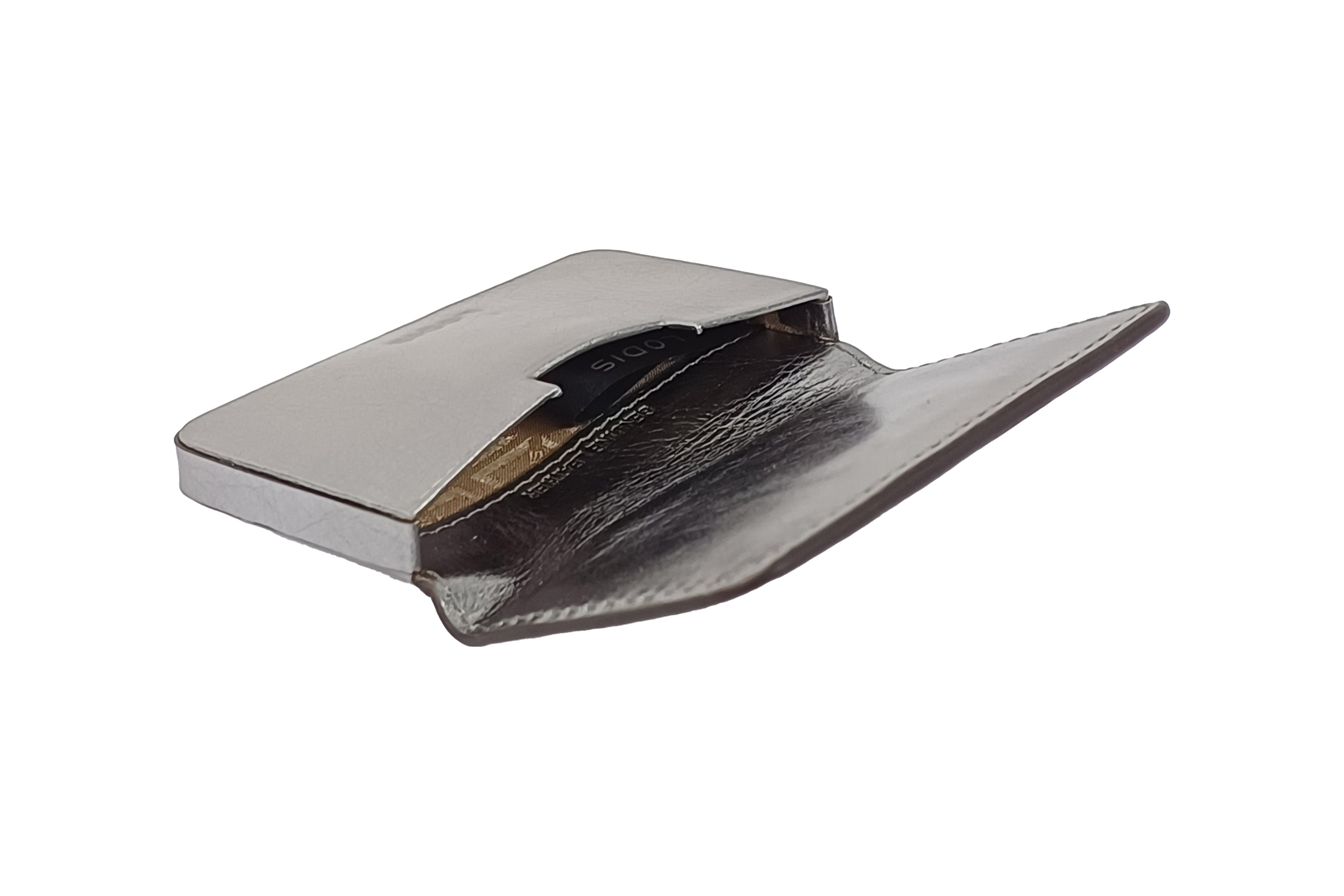 Be Organized With Julia Slim Card Case(Metallic) | Lodis
