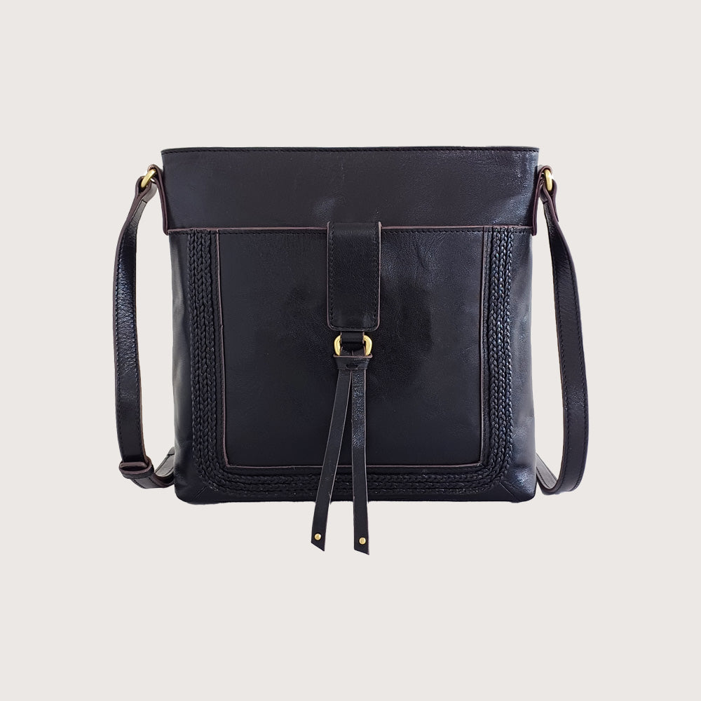 Anna Woven City Crossbody