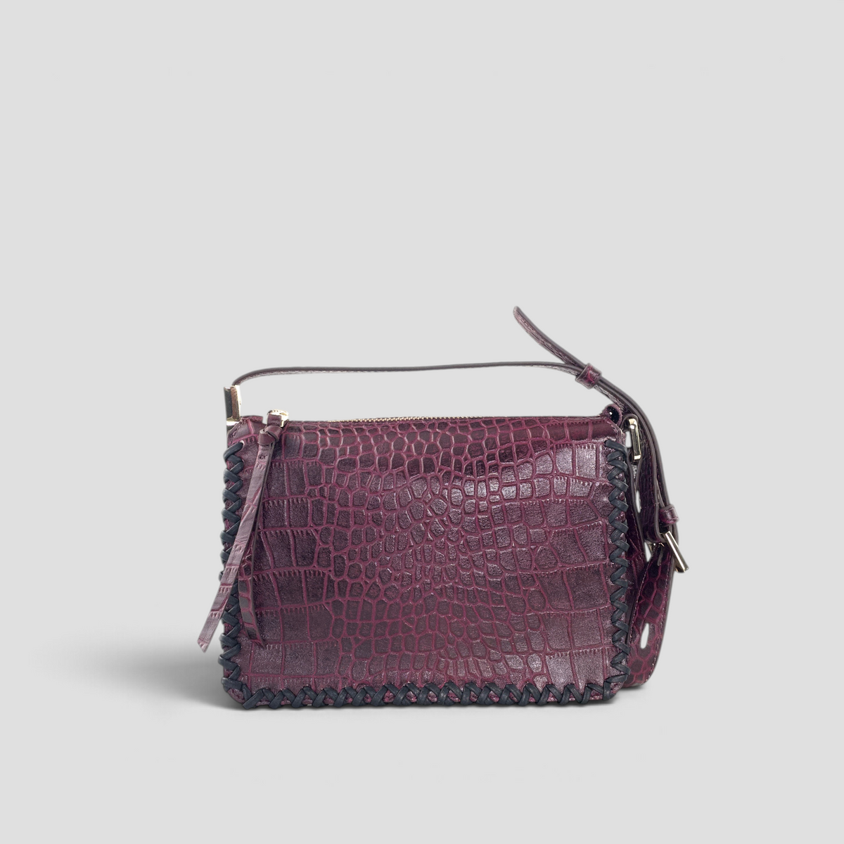 Lisa Crossbody - Wine Croco