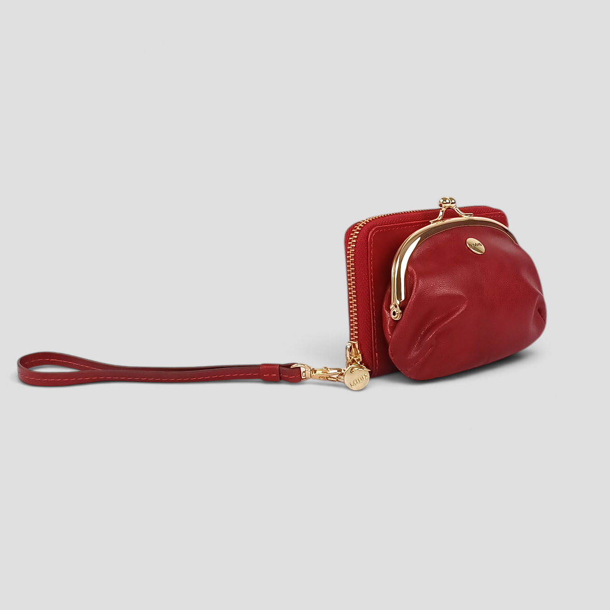 BLAIR FRAME PURSE WITH ZIP AROUND WALLET - SAMBA