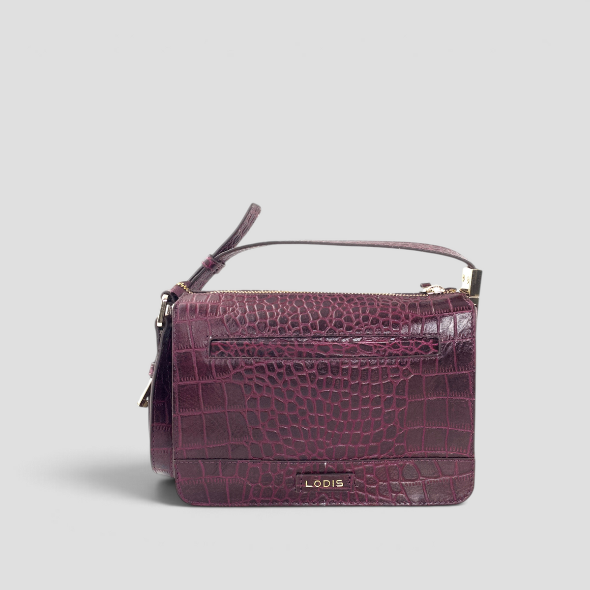 Lisa Crossbody - Wine Croco
