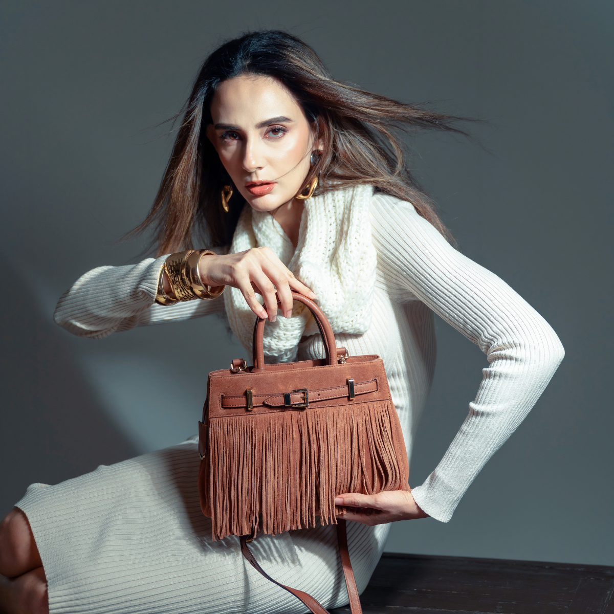 CERES SATCHEL - CHESTNUT