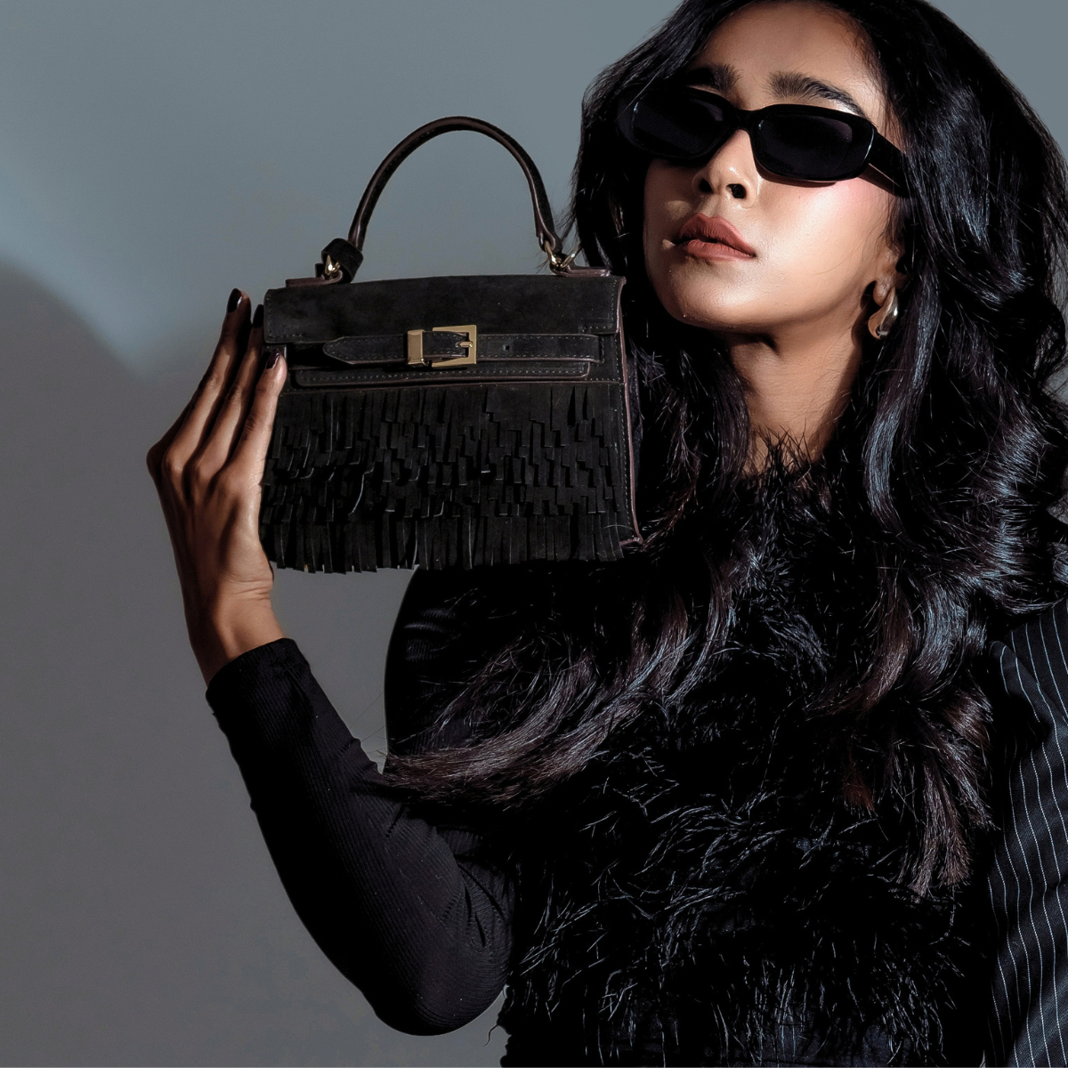 CERES SM SATCHEL - BLACK