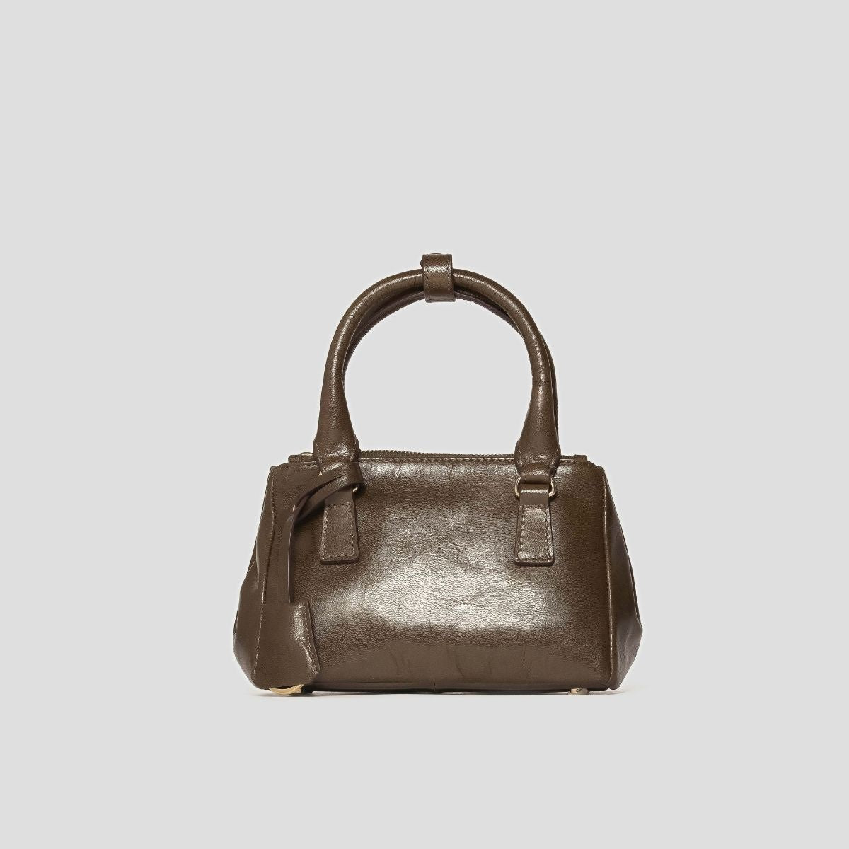 ECLIPSE TOP HANDLE GLAZED CROSSBODY - OLIVINE
