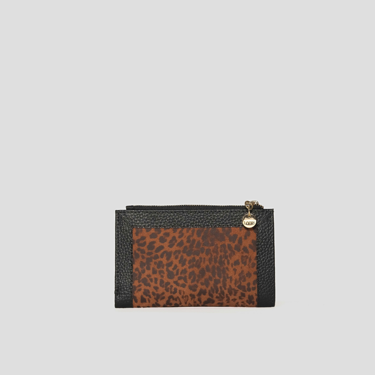 AMARA NS FRENCH PURSE - CHEETAH PRINT GENUINE HAIR CALF SUEDE LEATHER