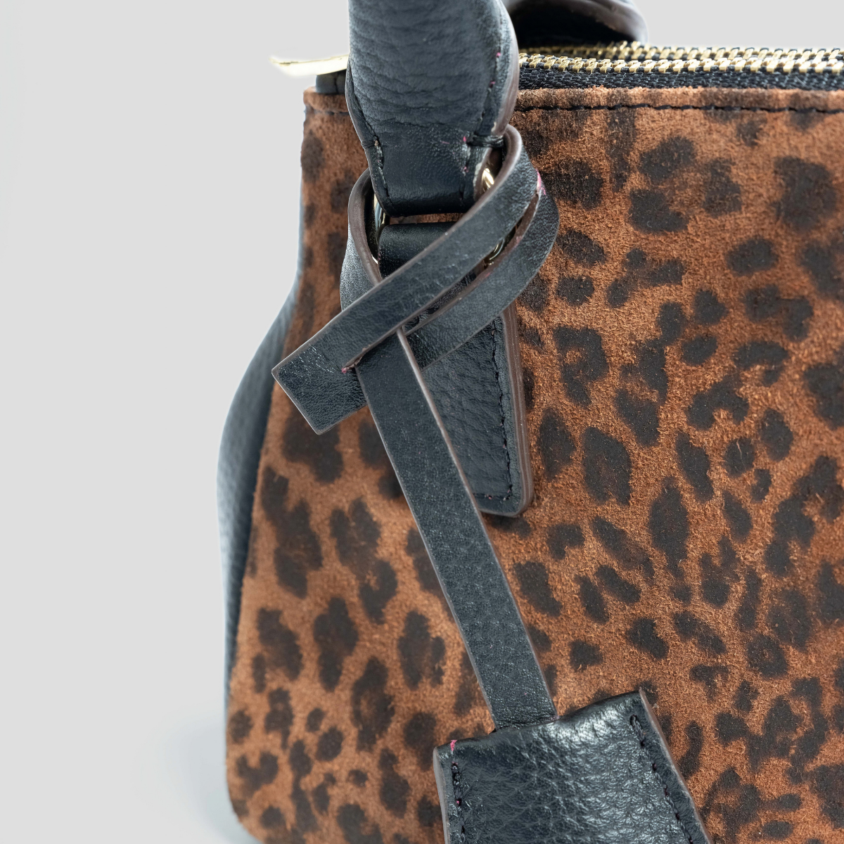 ECLIPSE TOP HANDLE TEXAS CROSSBODY - ORANGE CHEETAH PRINT