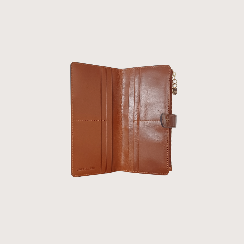 Floral Tooled Slim Wallet