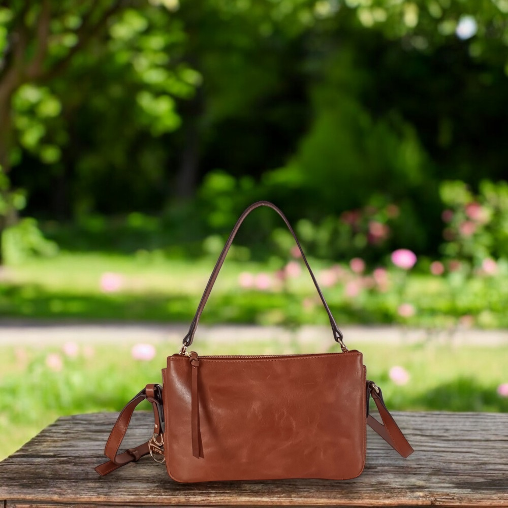 Portia Double-Zip Crossbody