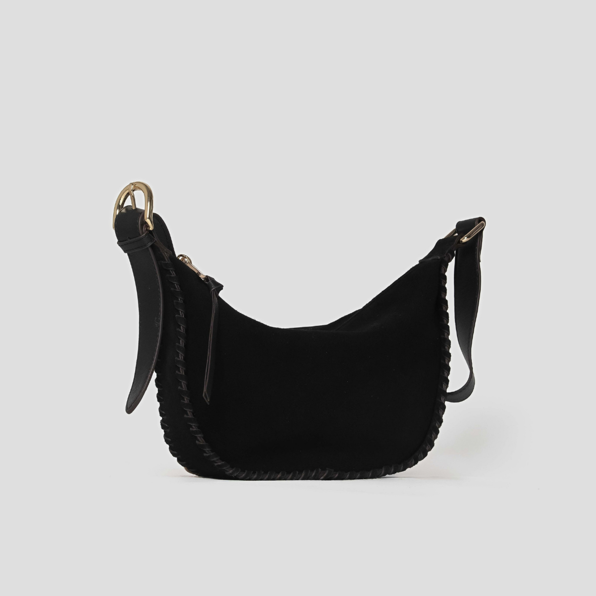 LUMOS SUEDE CROSSBODY - BLACK