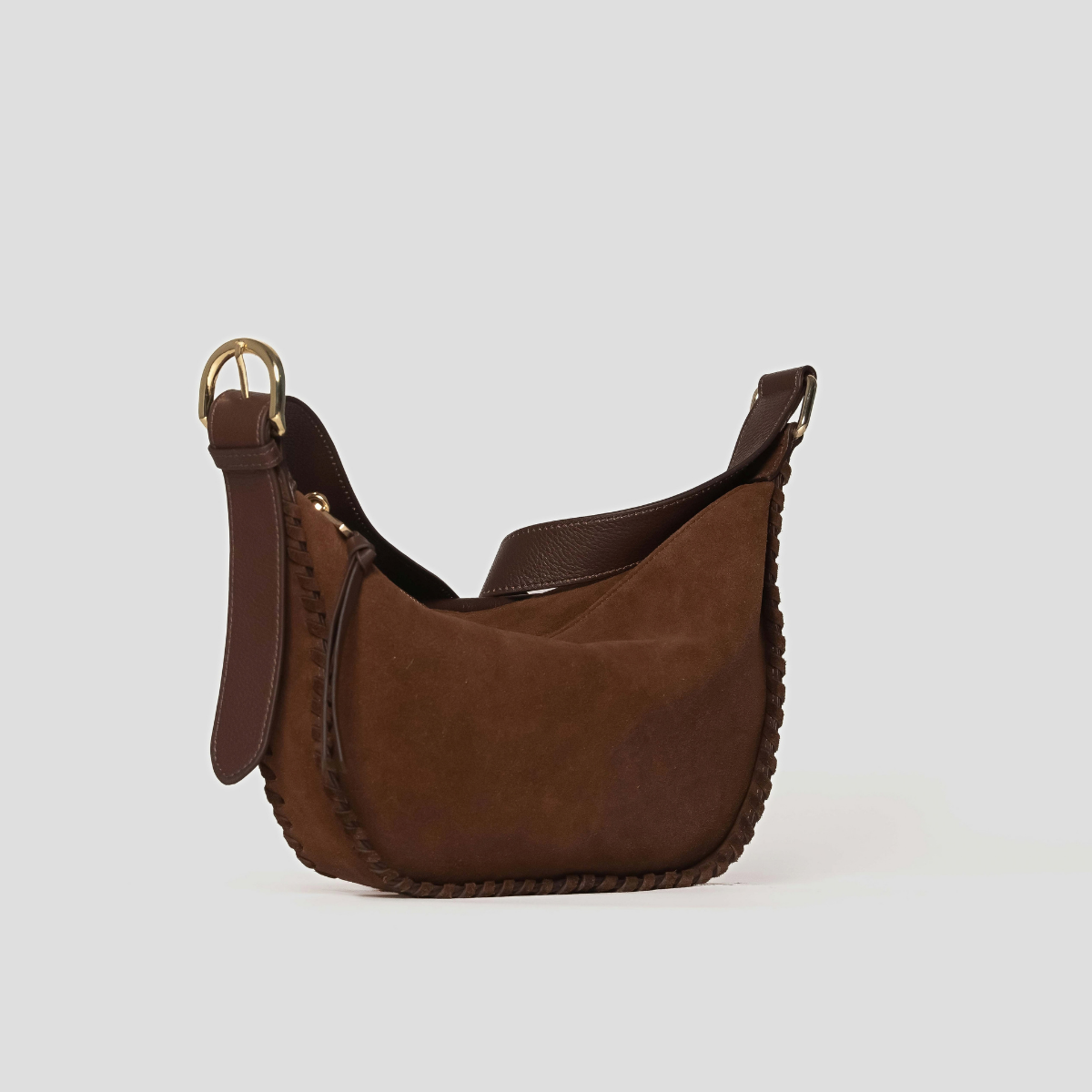 LUMOS SUEDE CROSSBODY - BROWN