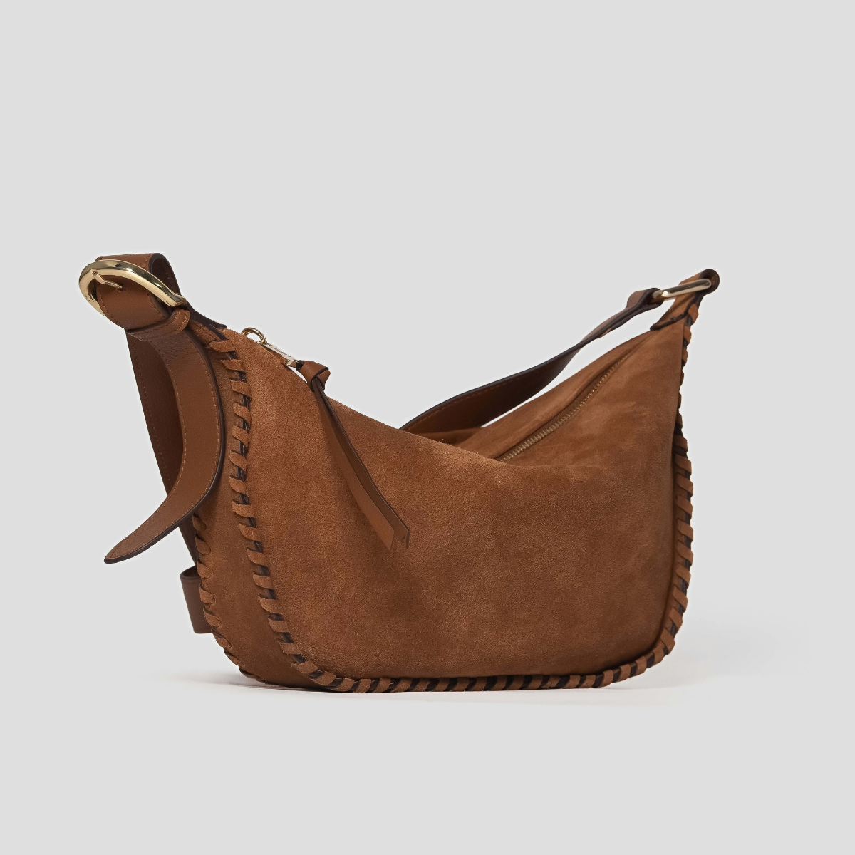 LUMOS SUEDE CROSSBODY - TAN