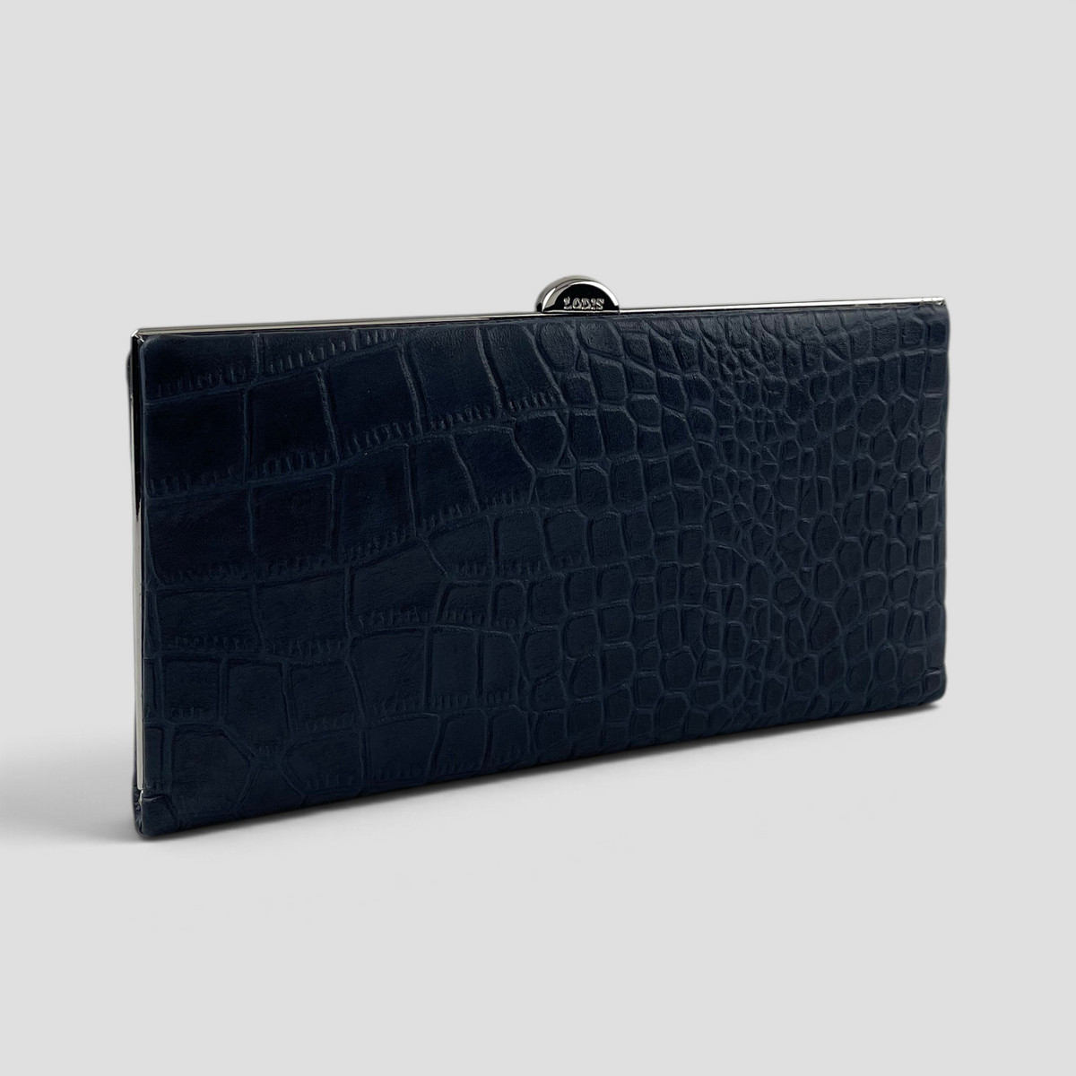 Quinn Clutch Framed Wallet (Croco)