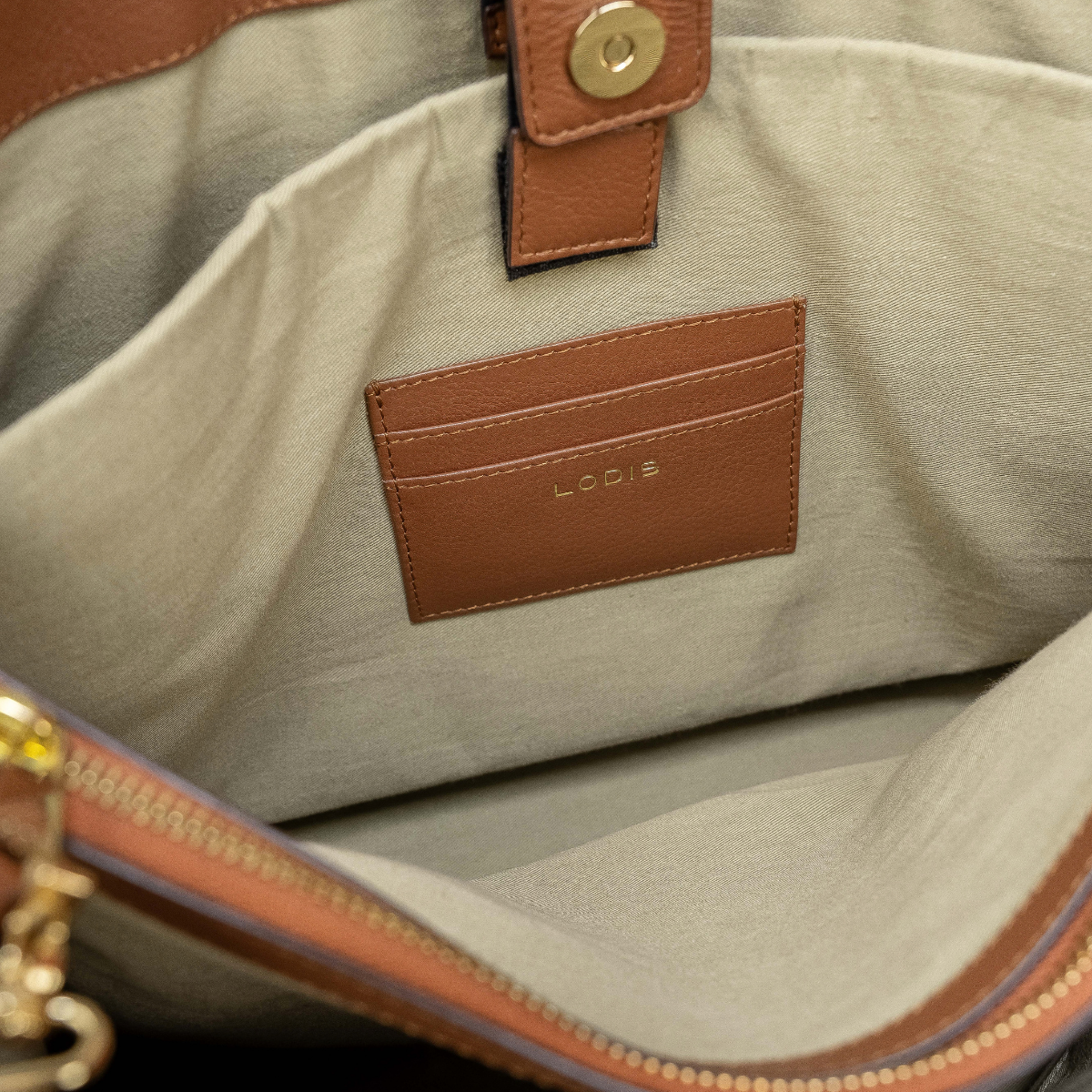AMARA TOP HANDLE TOTE - CHESTNUT
