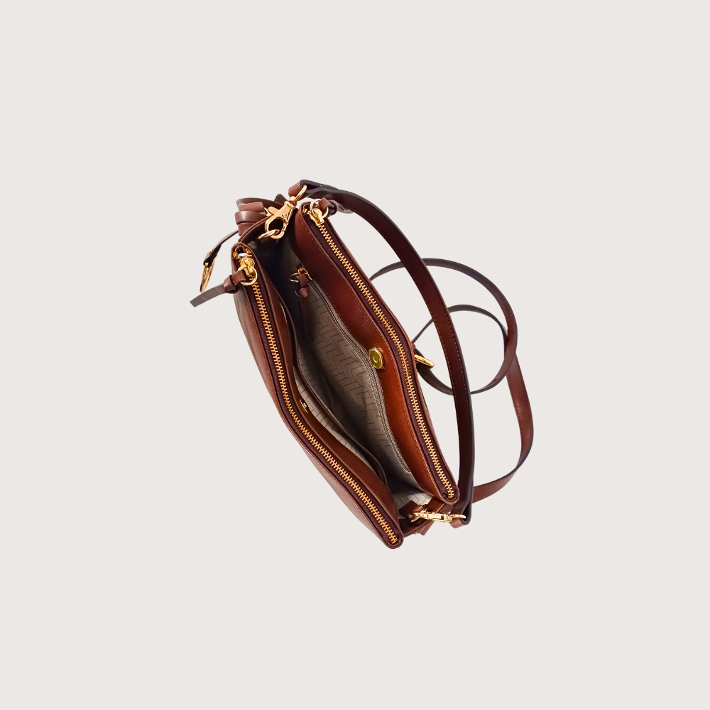 Portia Double-Zip Crossbody