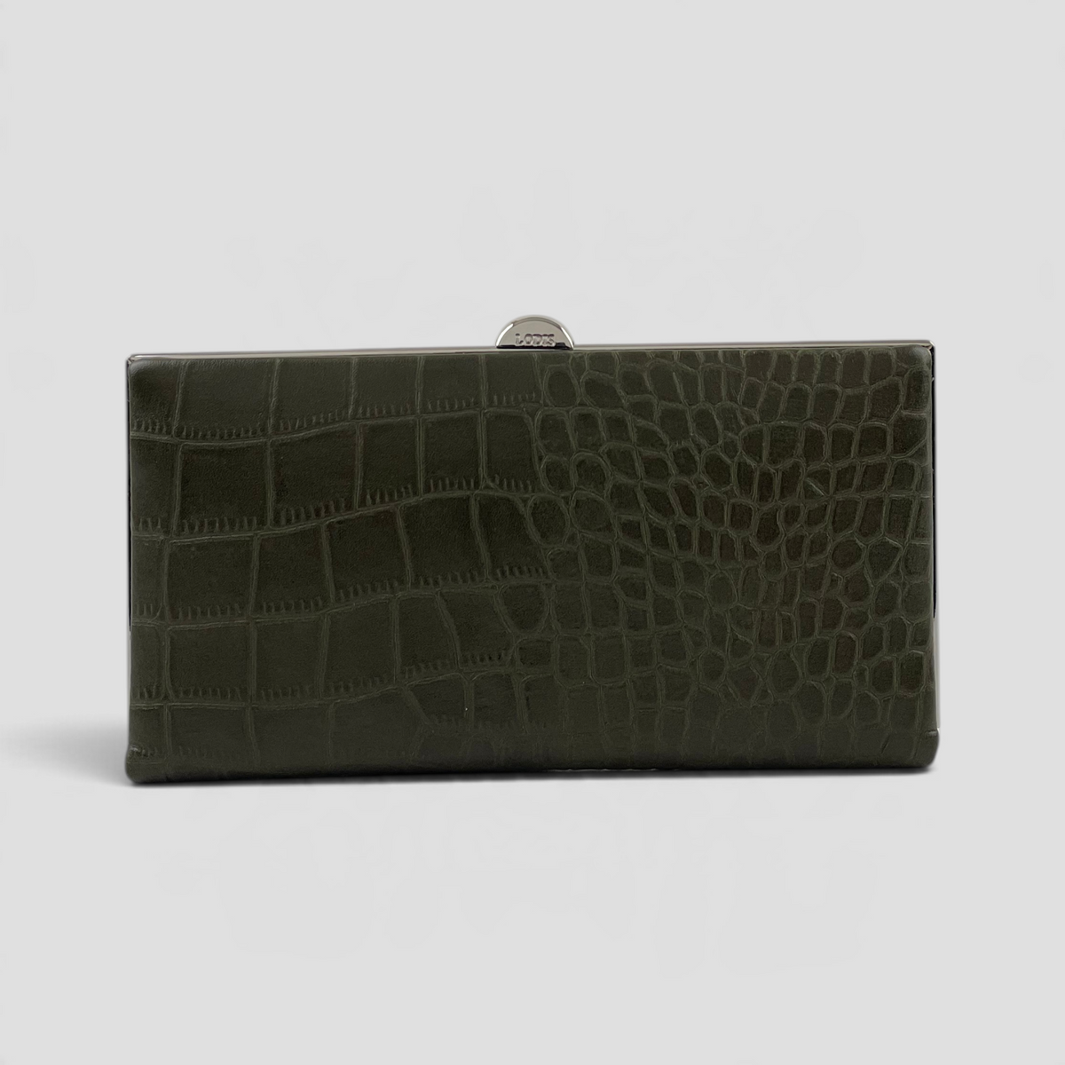 Quinn Clutch Framed Wallet (Croco)