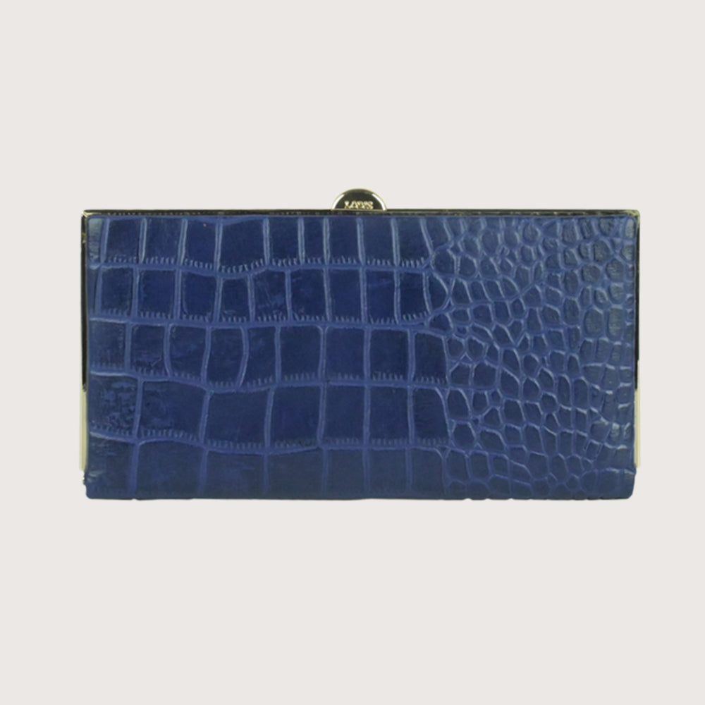 Quinn Clutch Framed Wallet (Croco)