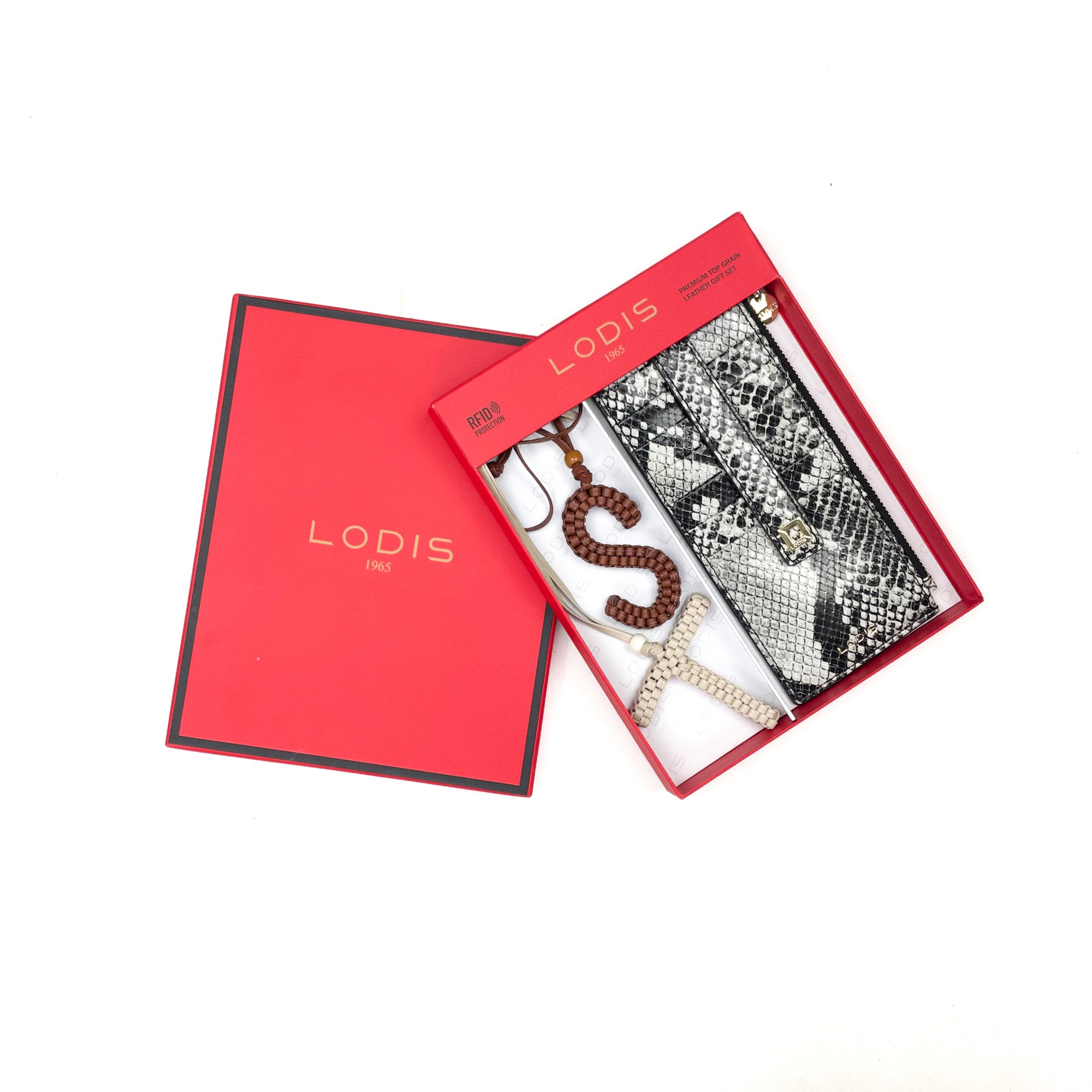 JULIA CARD CASE WITH MONOGRAM LEATHER CHARMS – MOTHER’S DAY SPECIAL