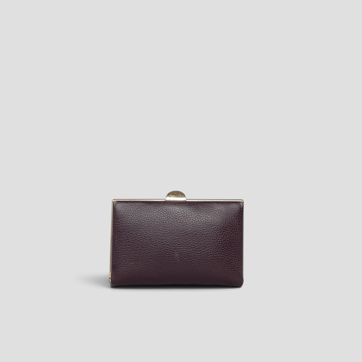 Quinn Clutch Frame Wallet Mini - Brown