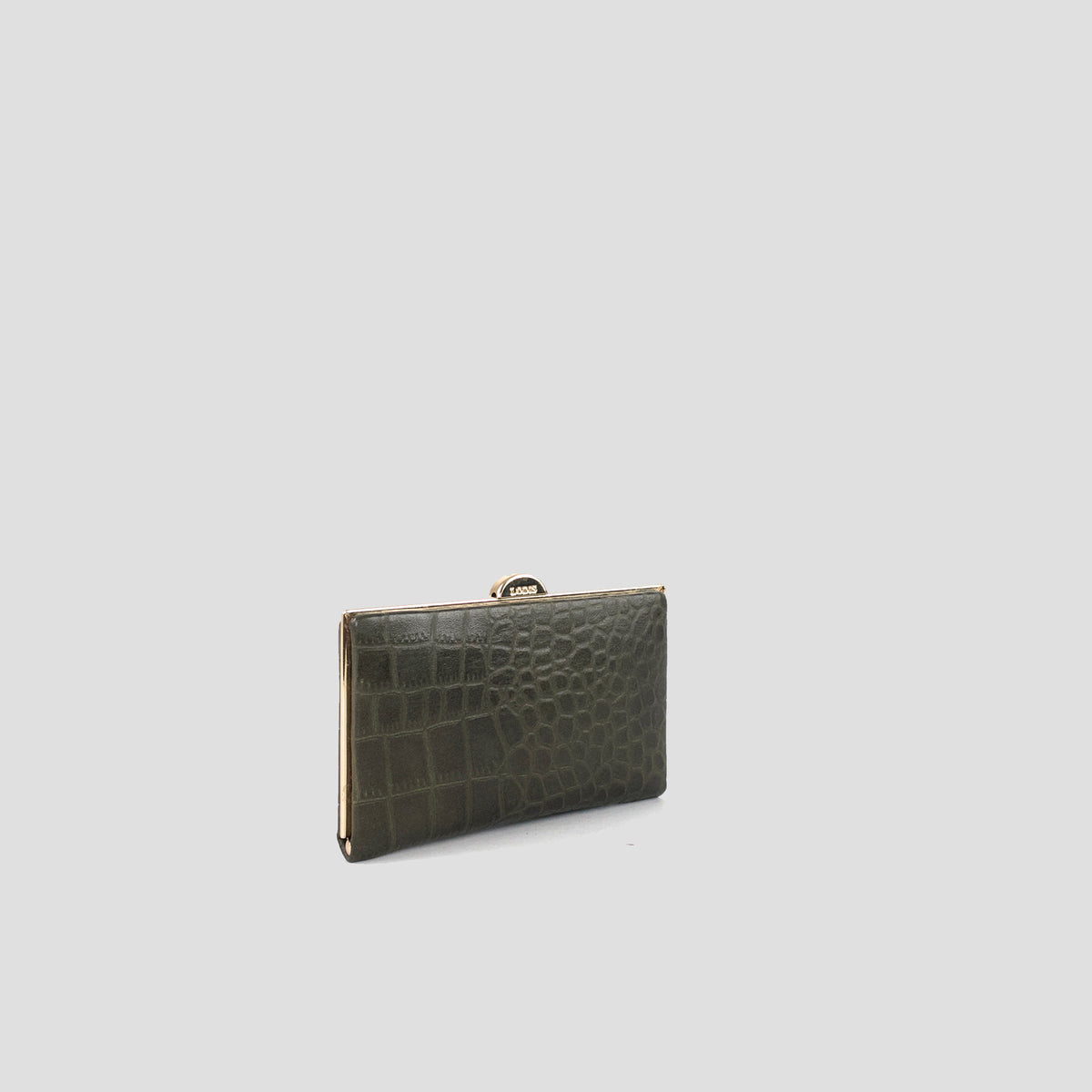 Quinn Clutch Croco Frame Wallet Mini - Olivine