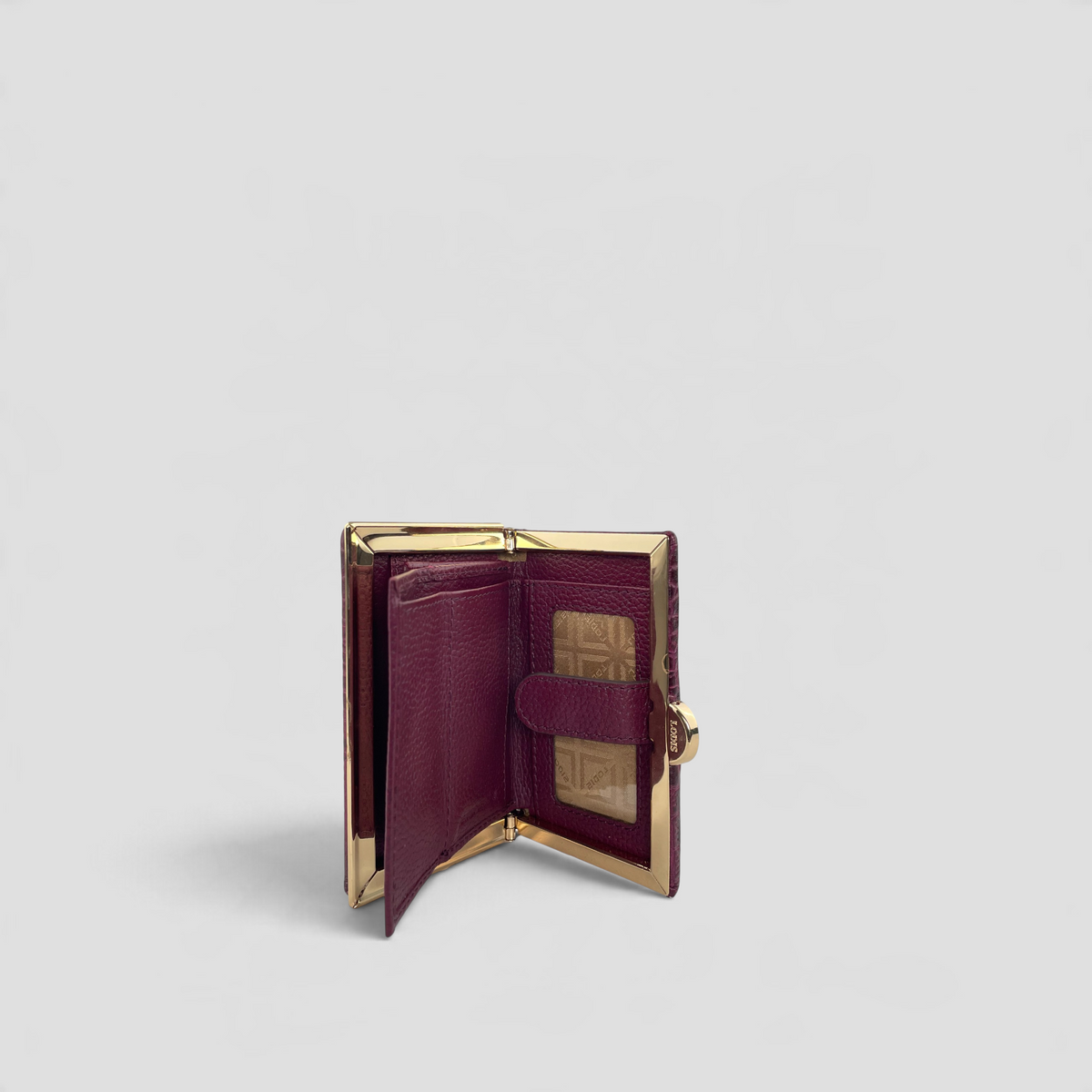 Quinn Clutch Croco Frame Wallet Mini - WINE