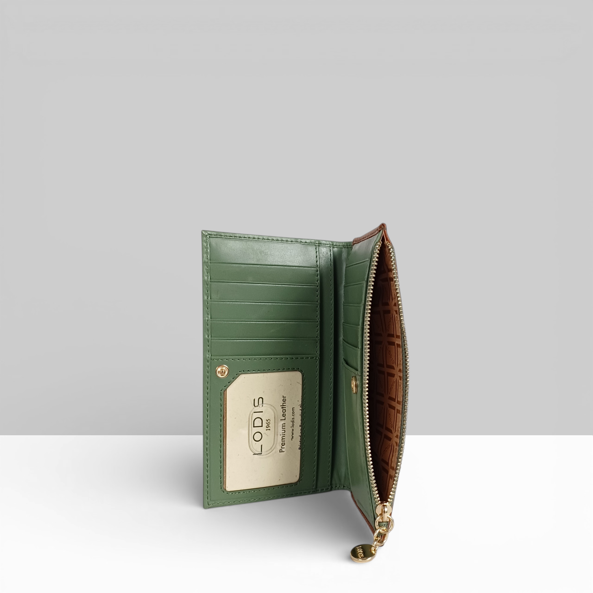 Lodis Cade Large Wallet Interior – Multiple Card Slots, Bill Compartment, and RFID Blocking Lining | Lodis 1965