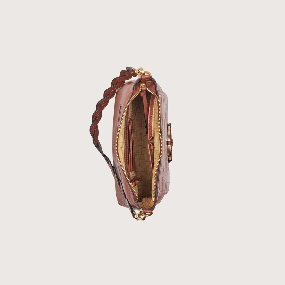 Saratoga Shoulder Top Zip (Croco)