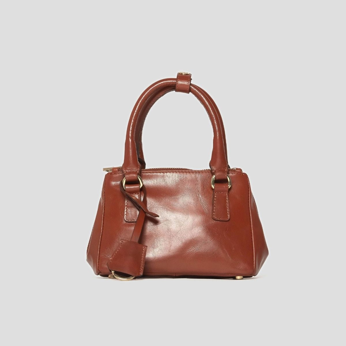 ECLIPSE TOP HANDLE TEXAS CROSSBODY - CHESTNUT