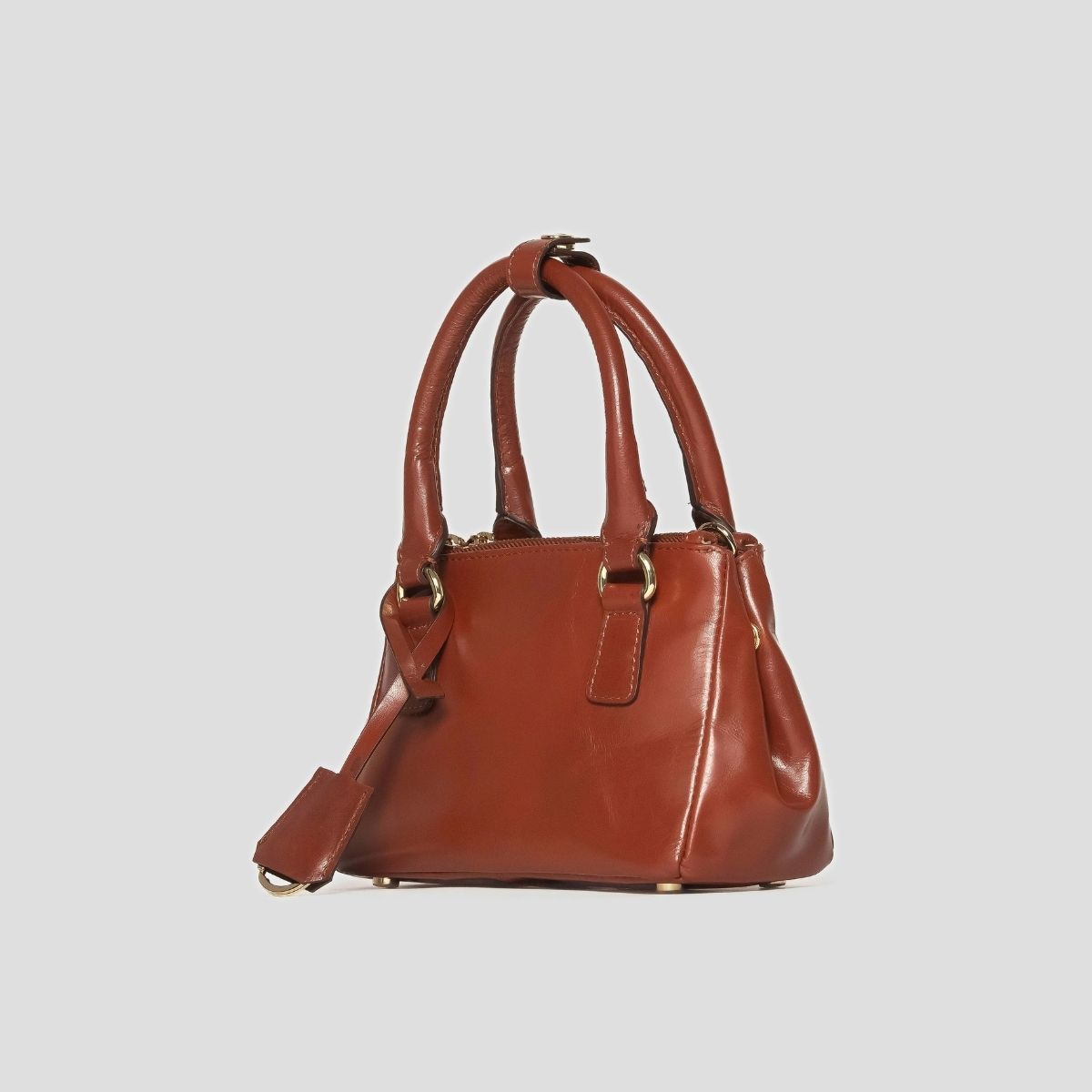 ECLIPSE TOP HANDLE TEXAS CROSSBODY - CHESTNUT