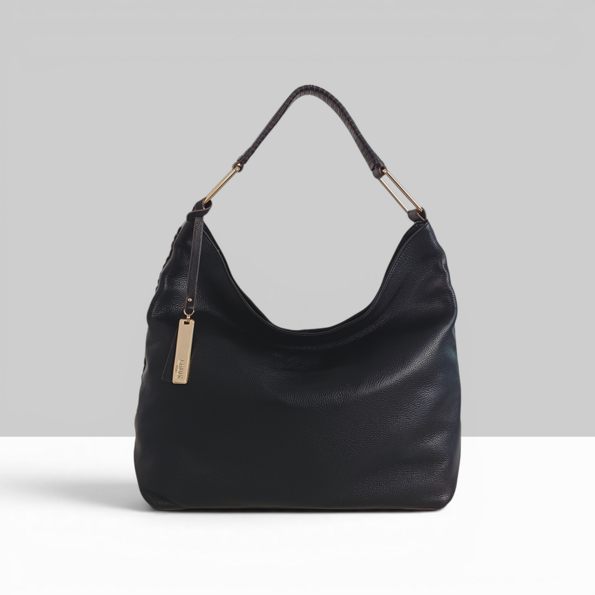 NWT‎ $428 Lodis Synergy Layla Hobo Black Pebbled Leather Shoulder Bag Arla Small Hobo Bag - Black Pebbled | JW PEI main image 3