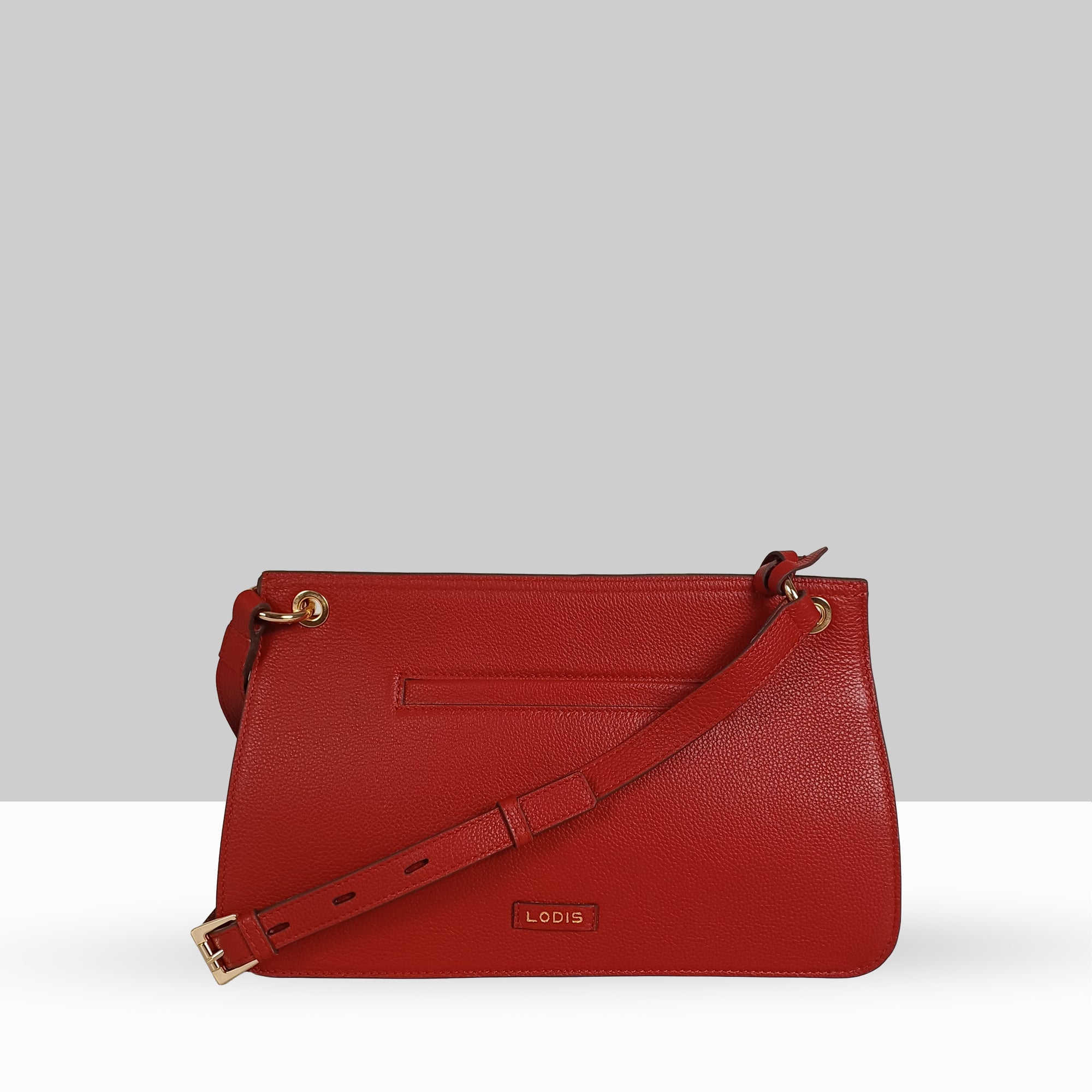 Sondra LG Crossbody | Pebbled Leather Bag with Tassels | Lodis