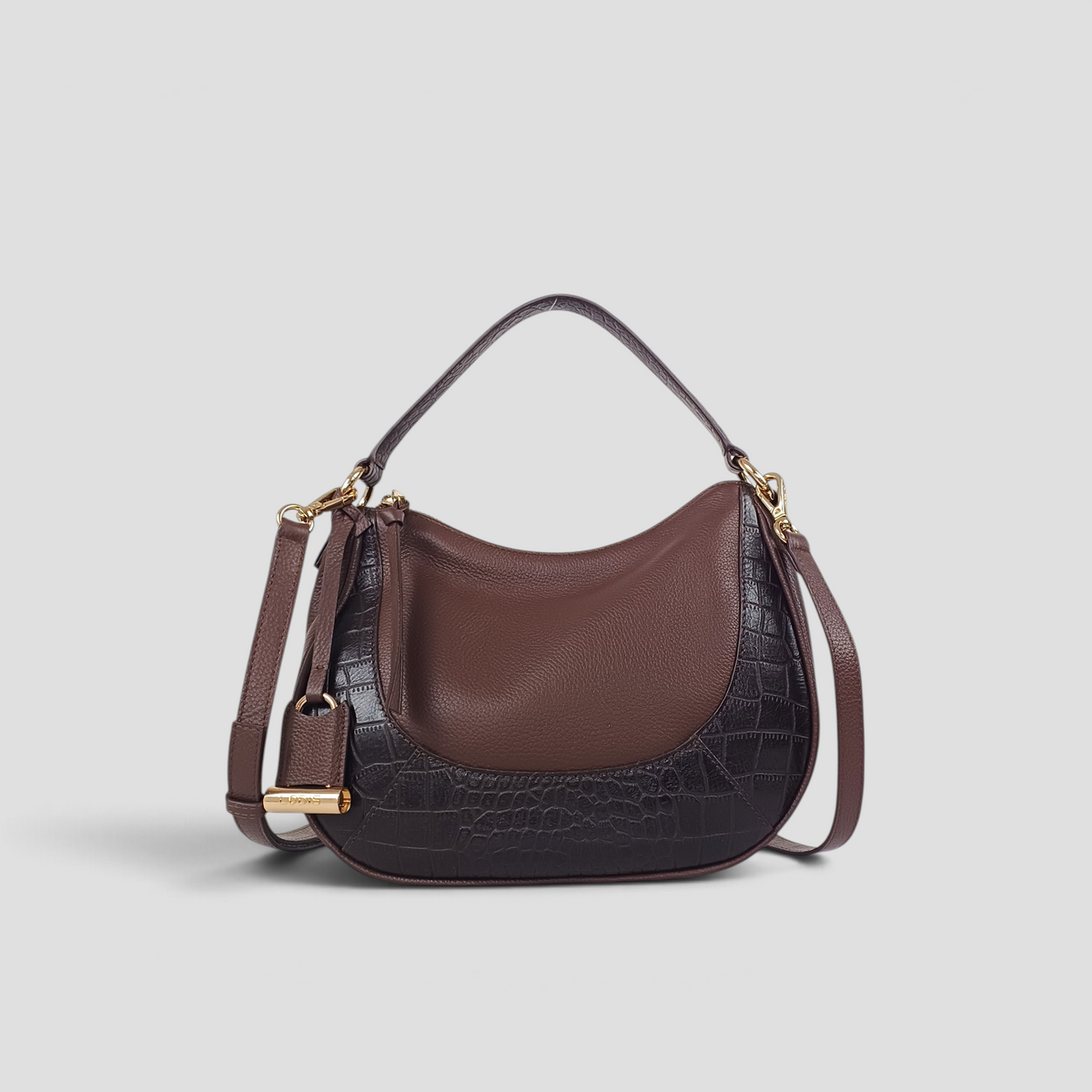 AMARA TOP HANDLE CROSSBODY - BROWNIE