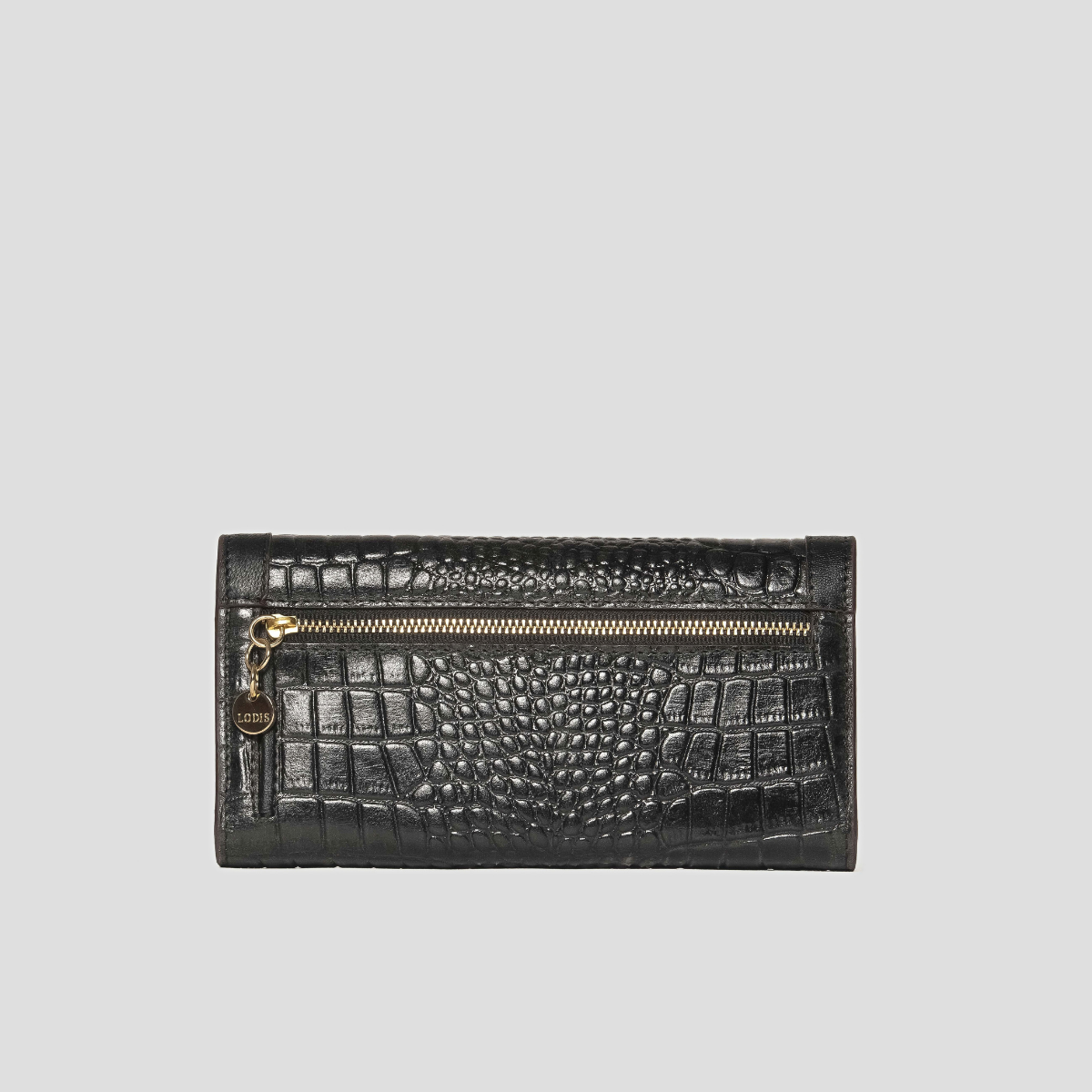 AMARA CHECKBOOK CLUTCH - BLACK