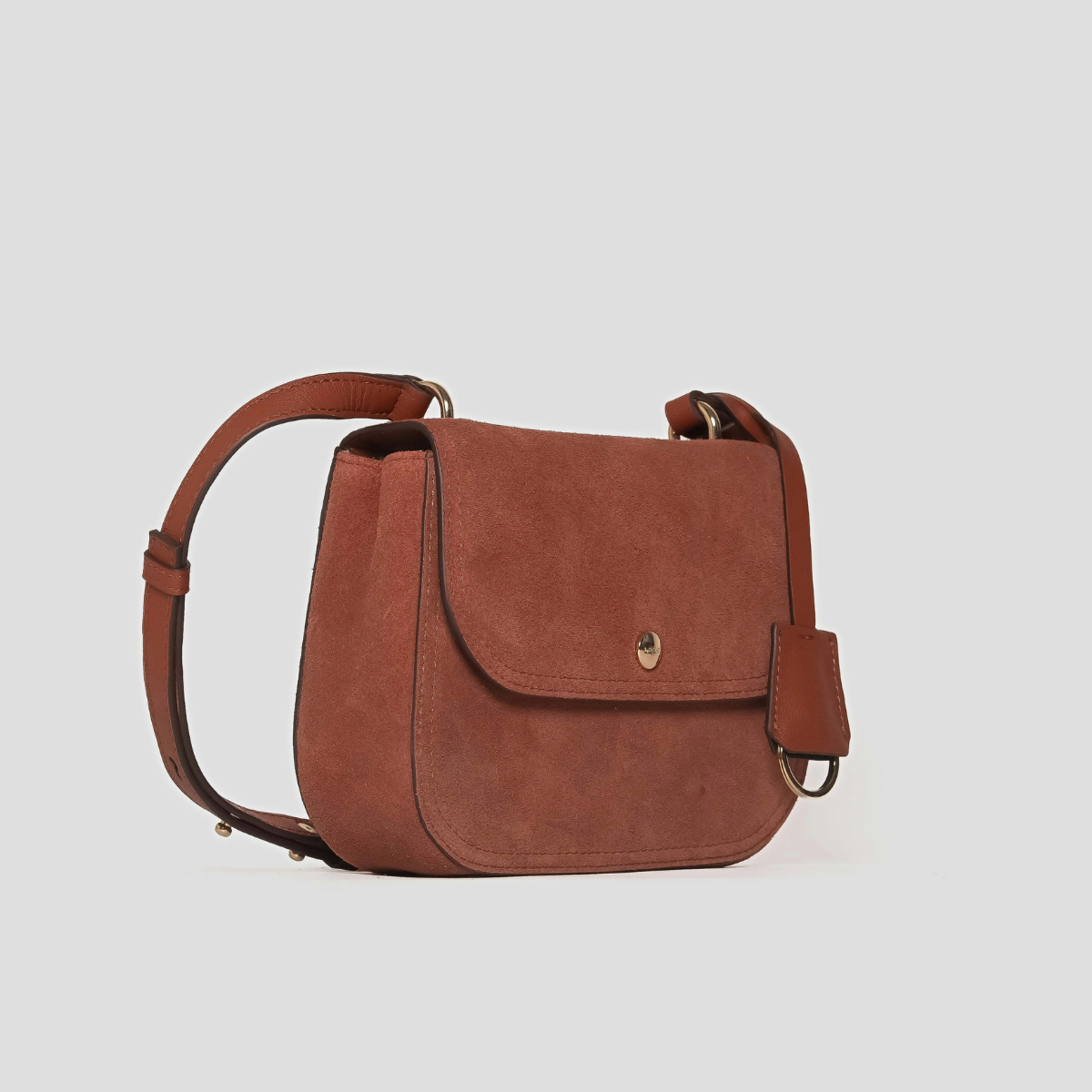 ORAYA SUEDE CROSSBODY - RUST