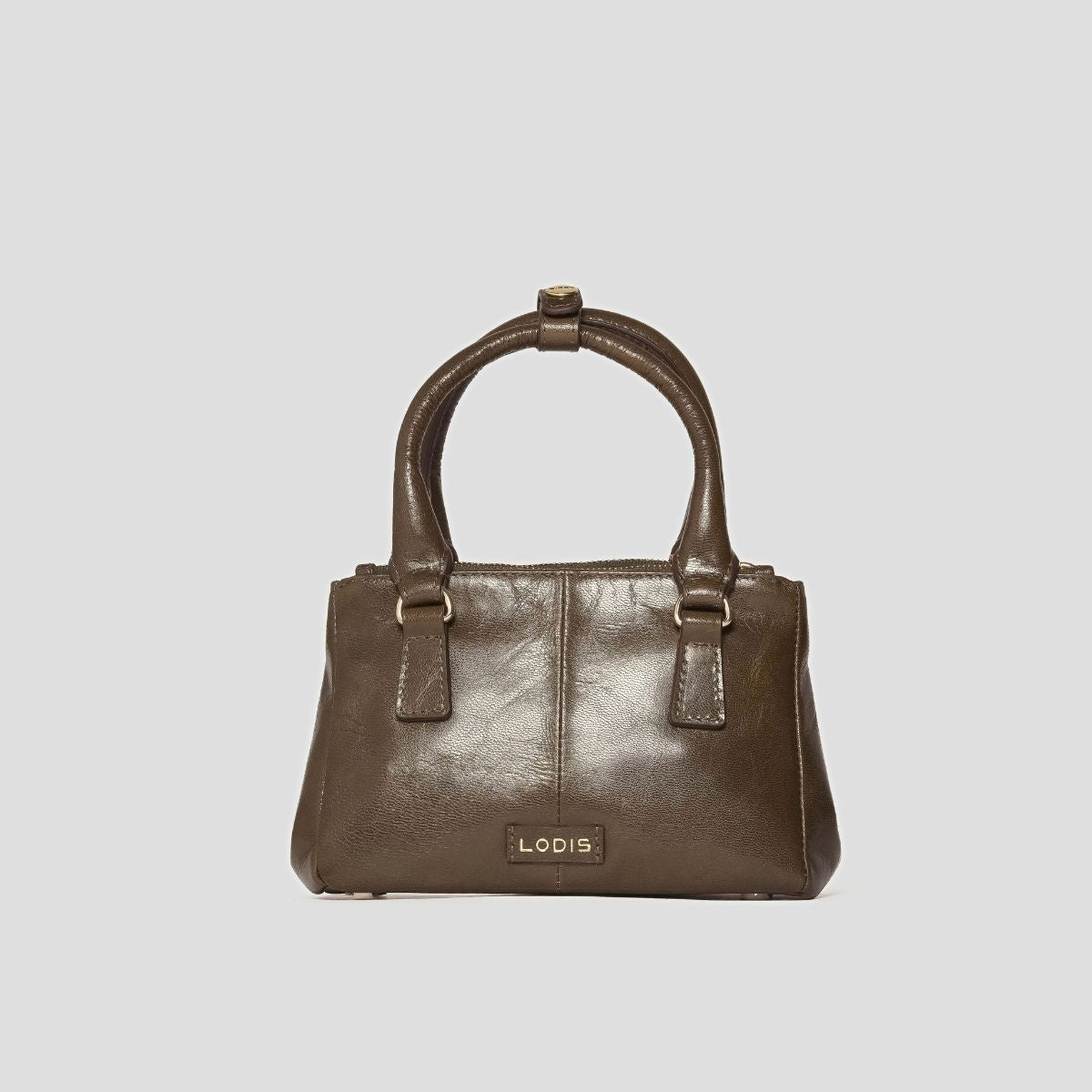 ECLIPSE TOP HANDLE GLAZED CROSSBODY - OLIVINE