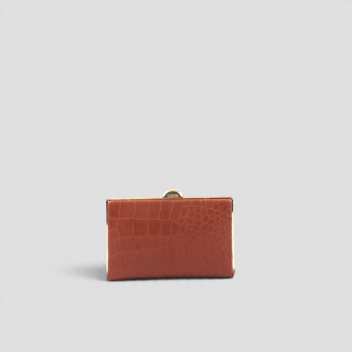 Quinn Clutch Croco Frame Wallet Mini - Rust