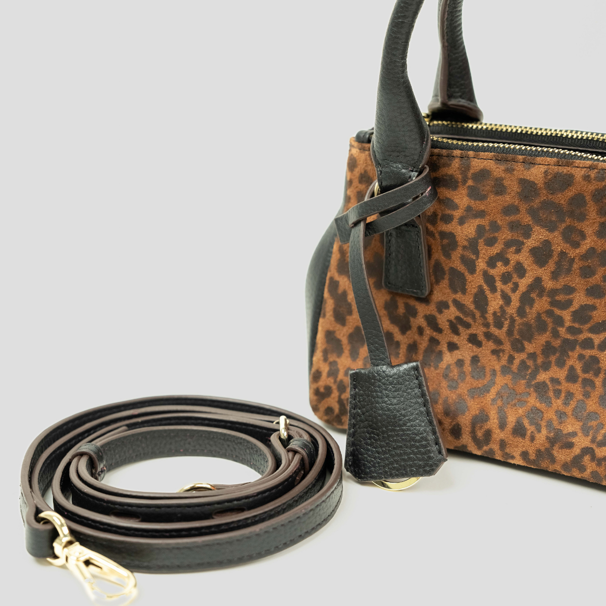 ECLIPSE TOP HANDLE TEXAS CROSSBODY - ORANGE CHEETAH PRINT