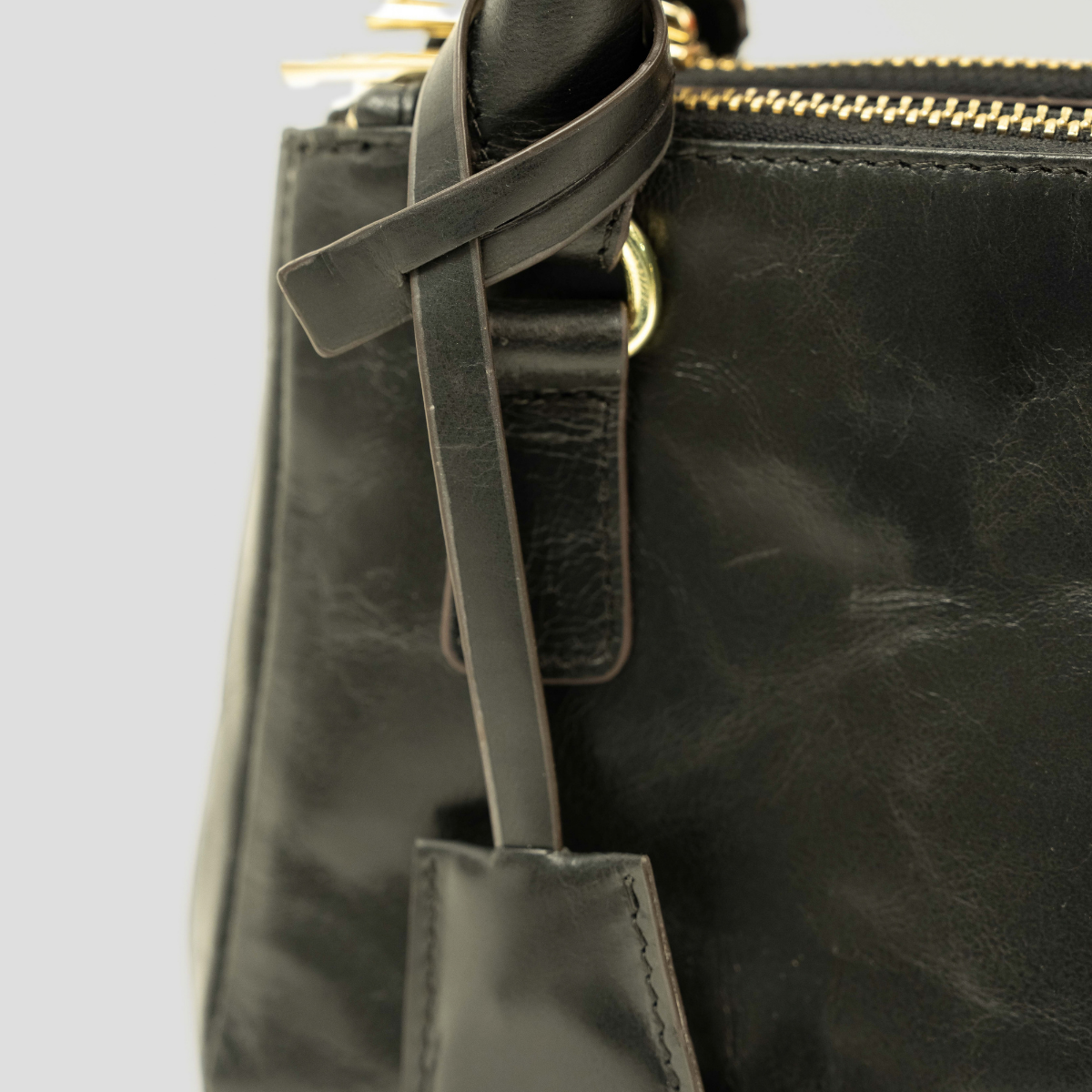 ECLIPSE TOP HANDLE GLAZED CROSSBODY - OLIVINE