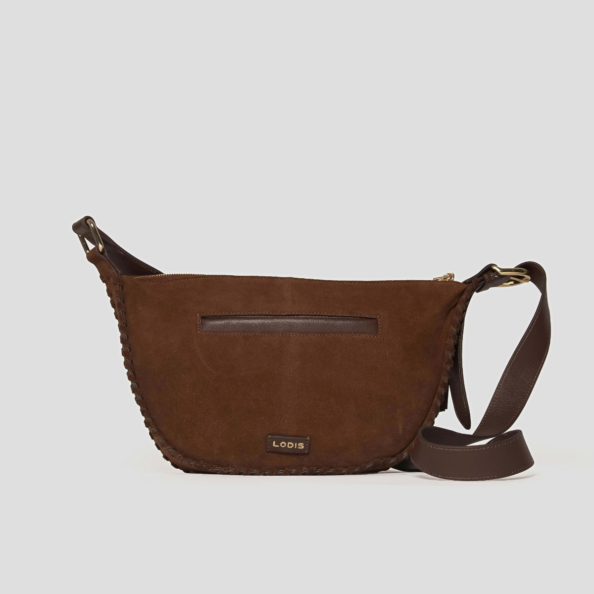 LUMOS SUEDE CROSSBODY - BROWN