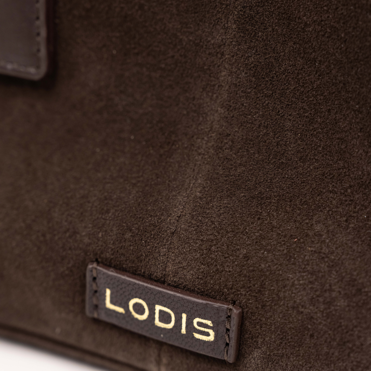 ECLIPSE TOP HANDLE SUEDE CROSSBODY - BROWN