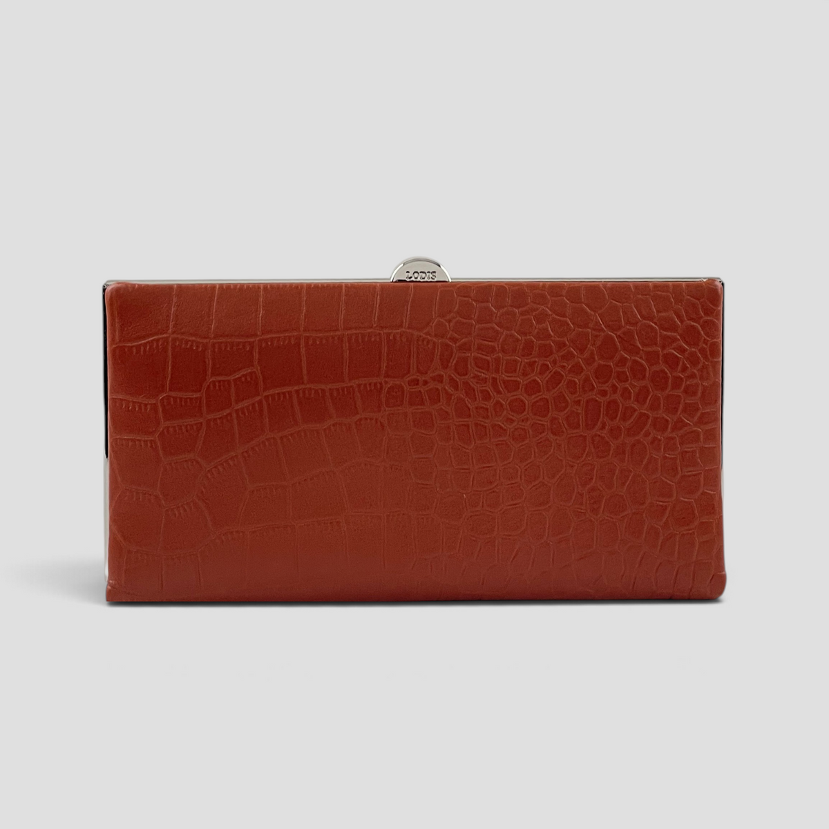 Quinn Clutch Framed Wallet (Croco)