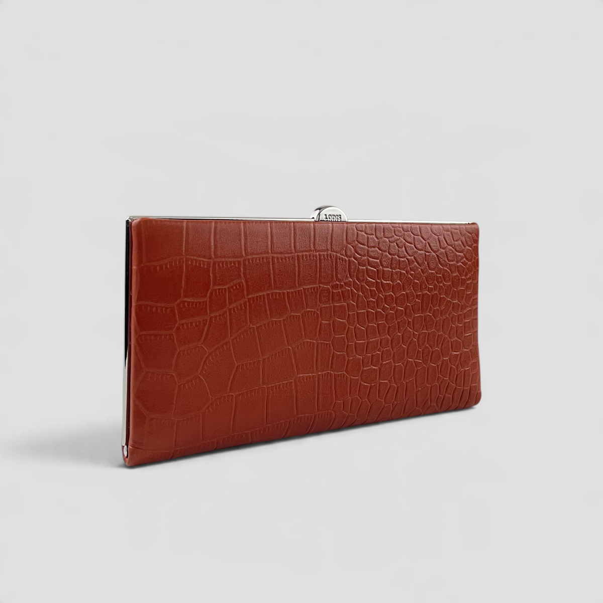 Quinn Clutch Framed Wallet (Croco)