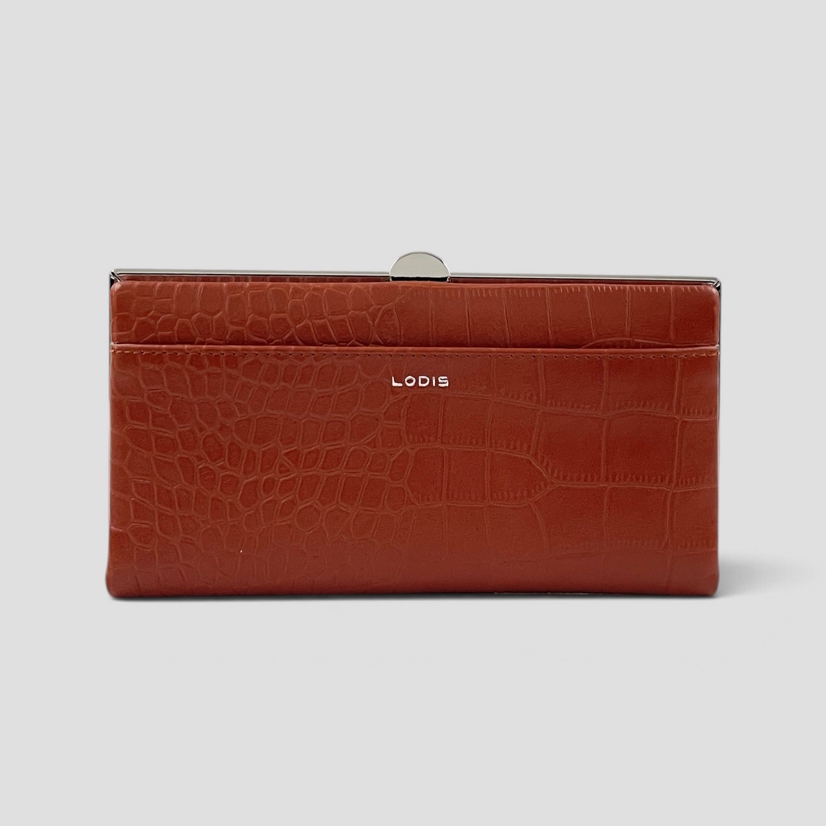 Quinn Clutch Framed Wallet (Croco)