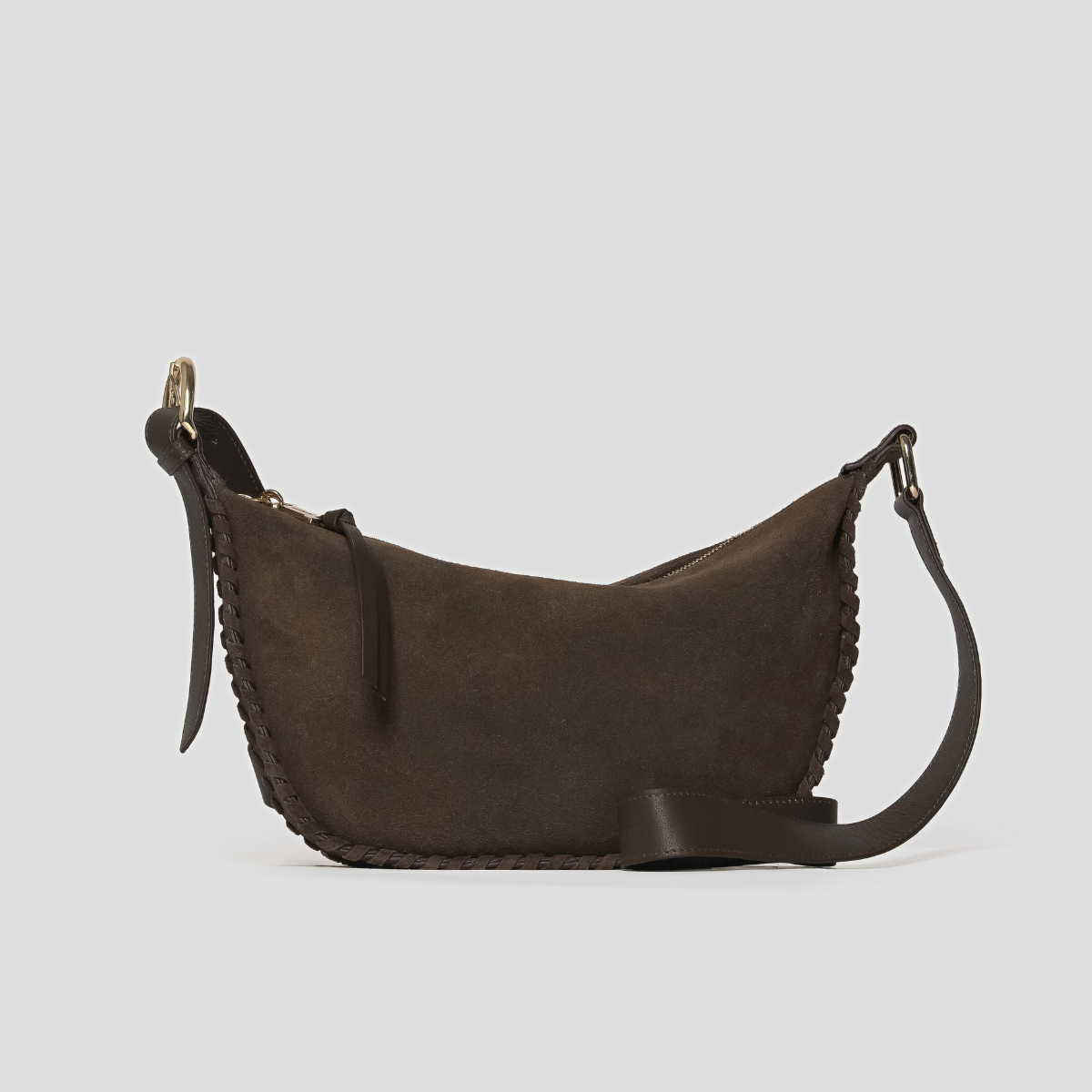 LUMOS SUEDE CROSSBODY - OLIVINE