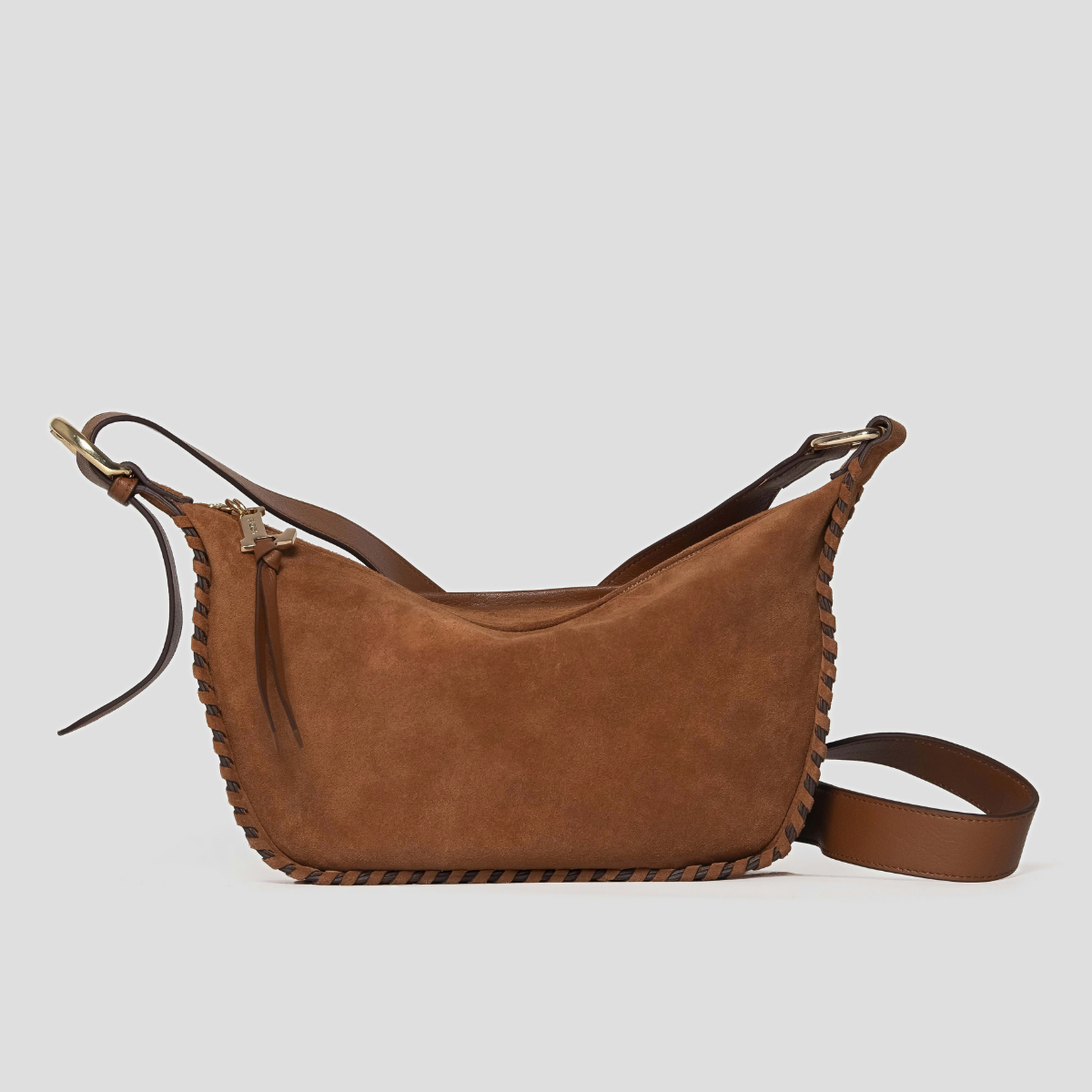 LUMOS SUEDE CROSSBODY - TAN